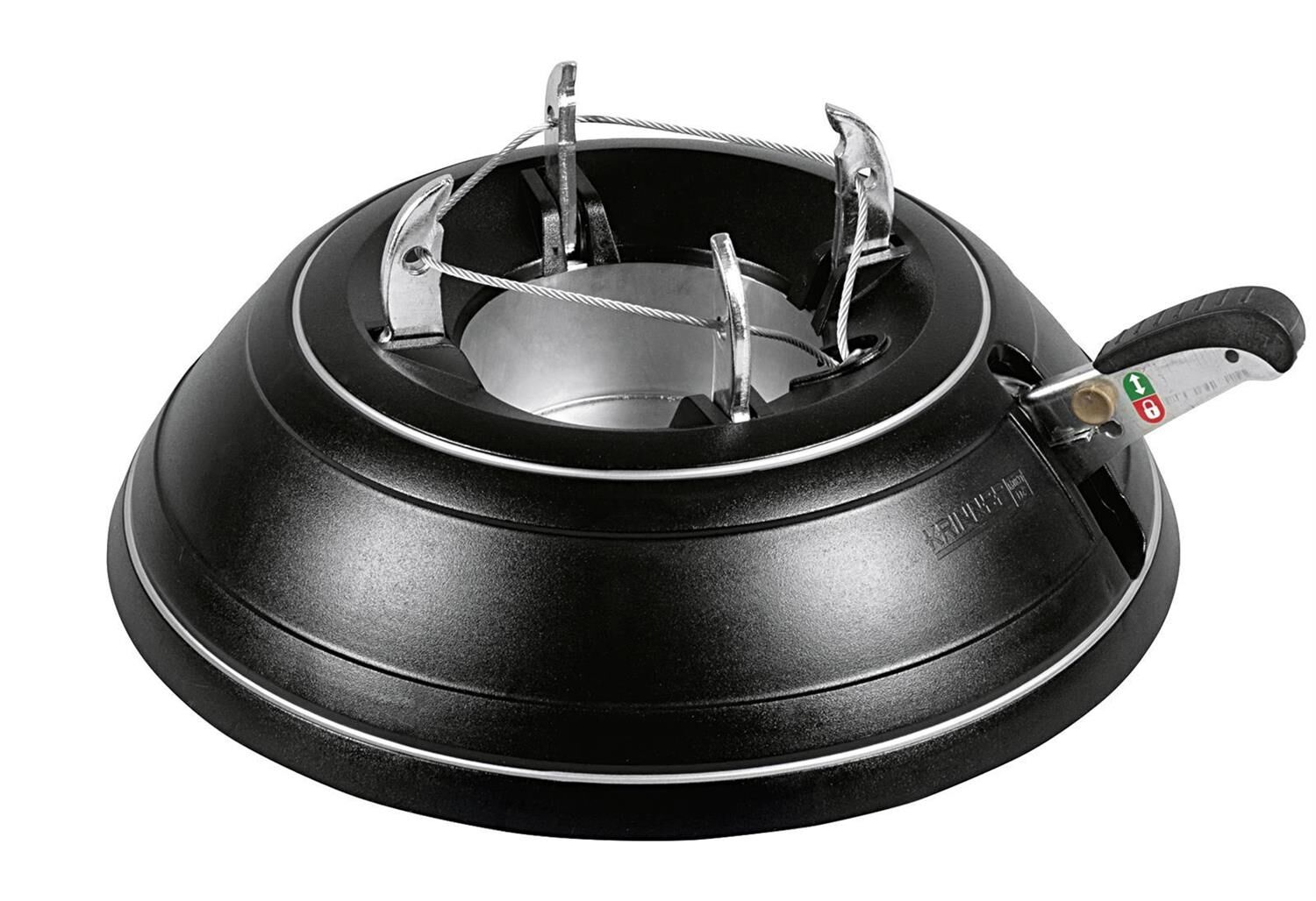 KRINNER Christbaumständer Vario Classic outdoor Baumhöhe max 2,6m ø12cm Ø39cm 5,1kg schwarz