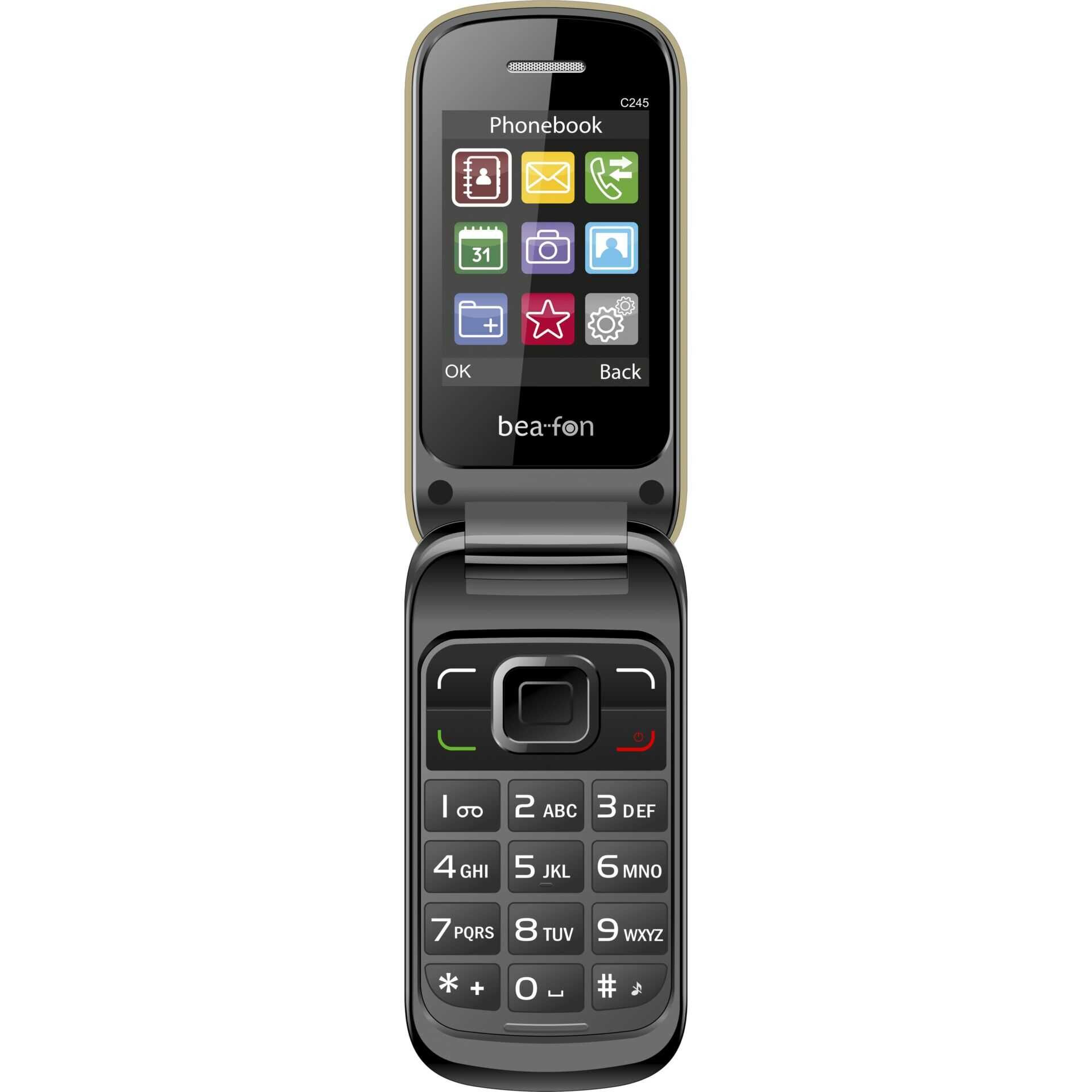 Bea-fon Classic Line C245 - Feature Phone - Dual-SIM - - microSD slot - LCD-Anzeige - 240 x 320 Pixel
