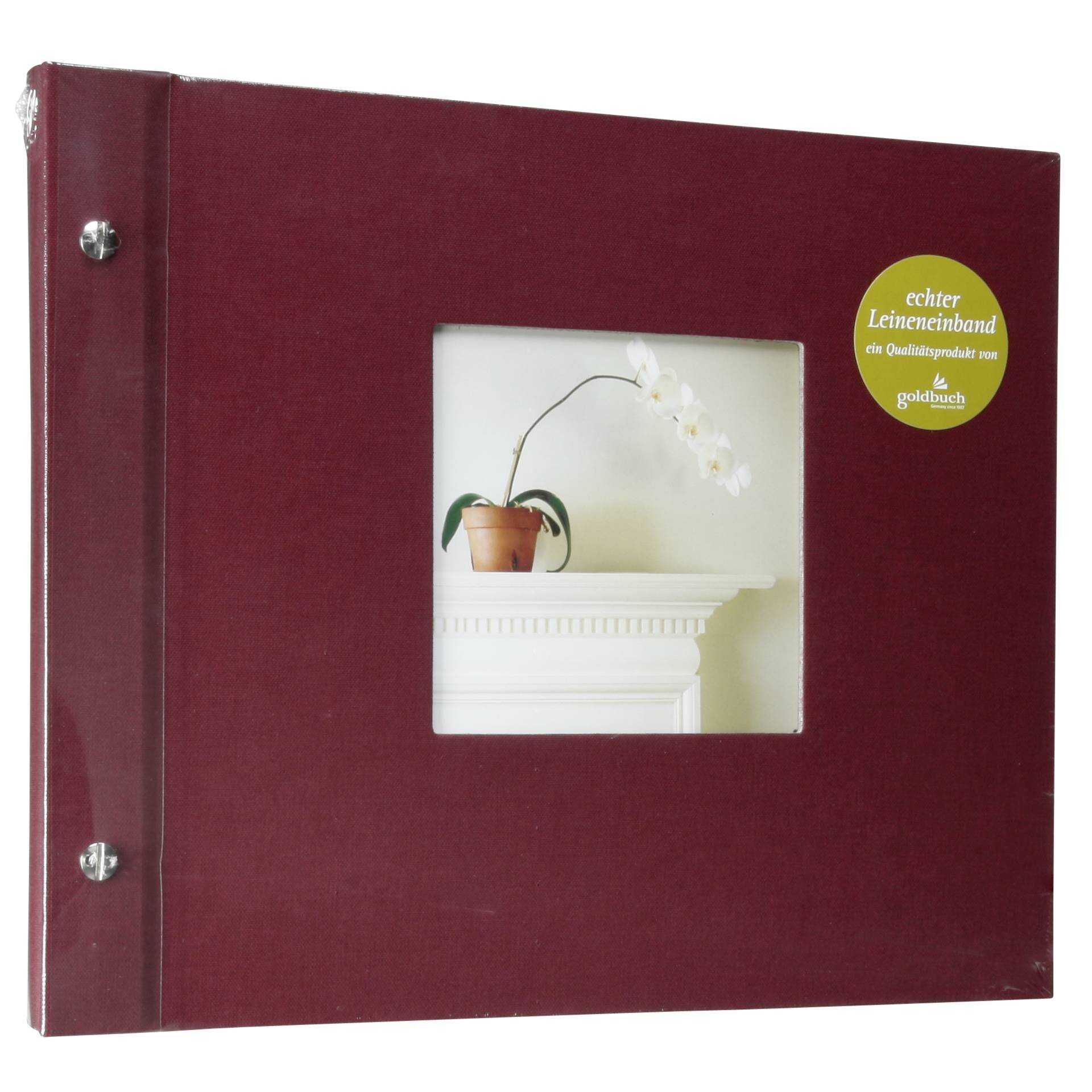 Goldbuch Bella Vista bord. 30x25 Schraubalbum 40 schwarze Seiten