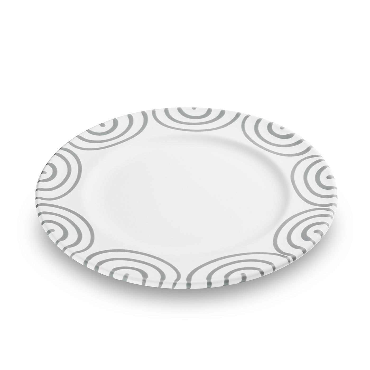 Gmundner Keramik Graugeflammt Dessertteller Gourmet (Ø 22cm)