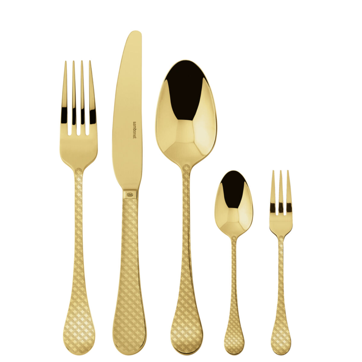 Sambonet Besteck Taormina Mirror Gold Set 30 tlg.