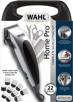 Wahl HomePro, Schwarz, Grau, Kunststoff, 3 mm, 2,5 cm, 4 cm, Karbonstahl