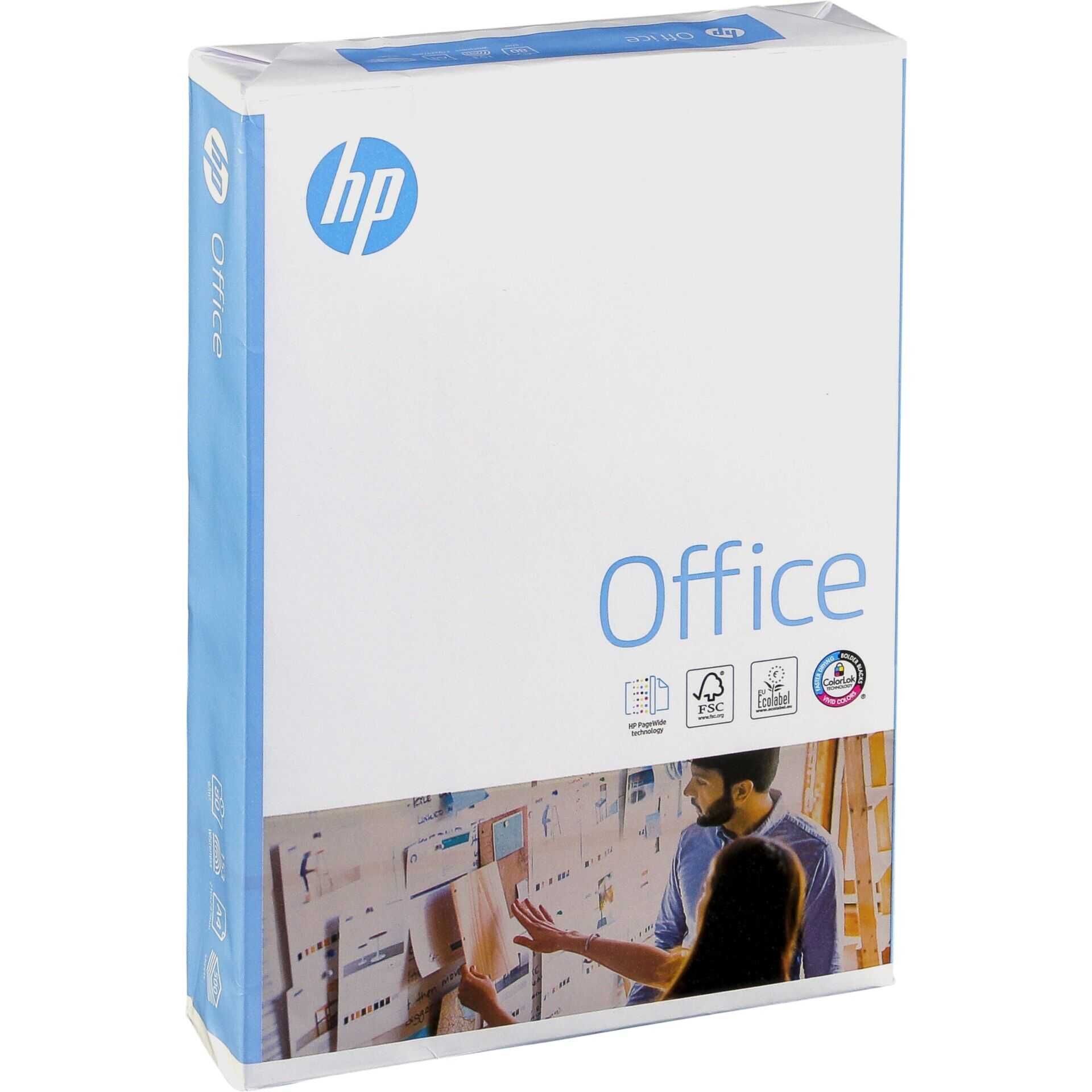 HP Office Paper-500 sht/A4/210 x 297 mm, A4 (210x297 mm), Matte, 80 g/m², 500 Blätter, 2,5 kg, 20 - 80%