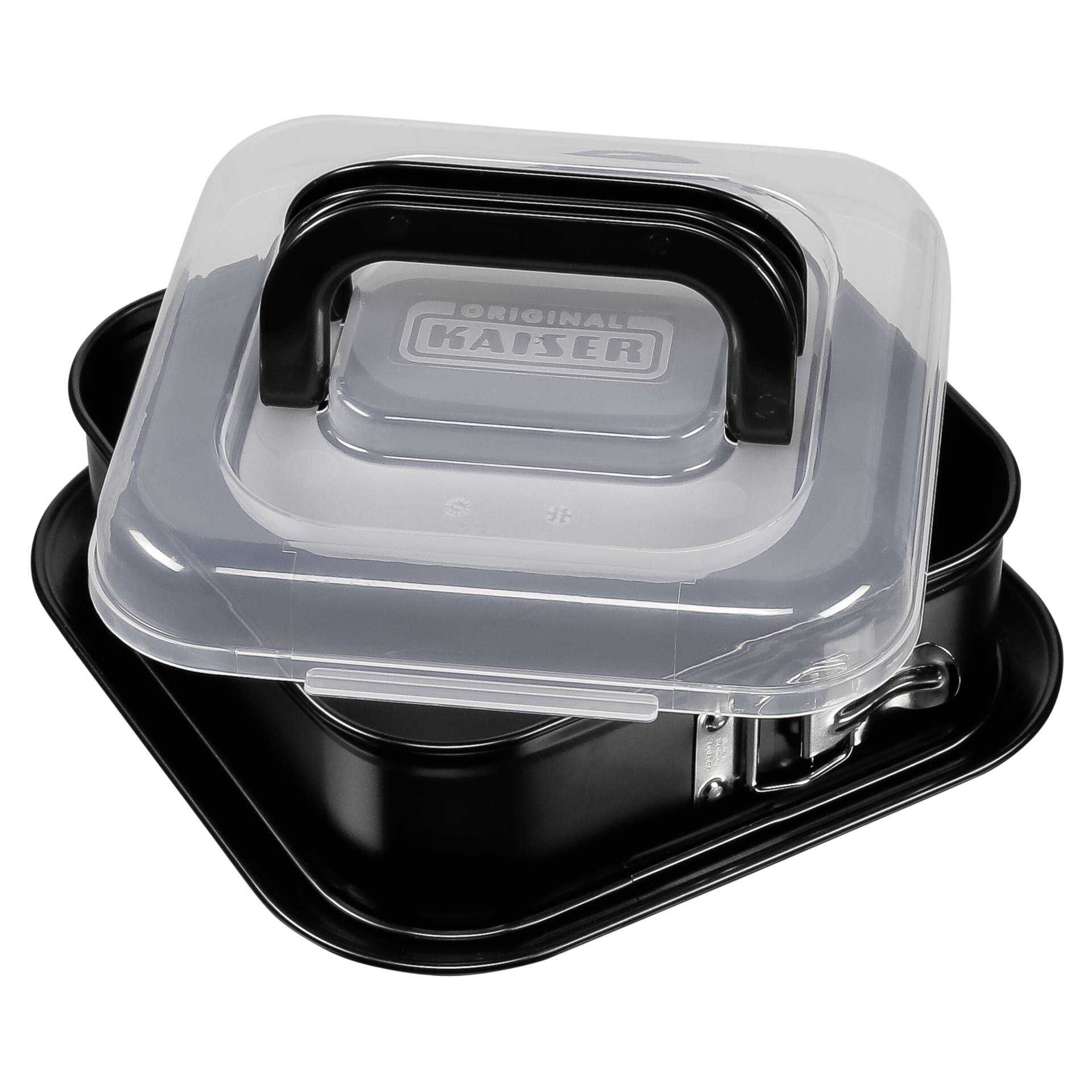 Kaiser Springform quadratisch 24 cm mit Haube