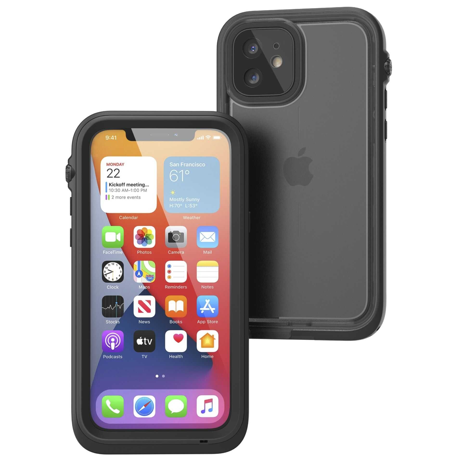 Catalyst Waterproof Case for iPhone 12 Stealth Black