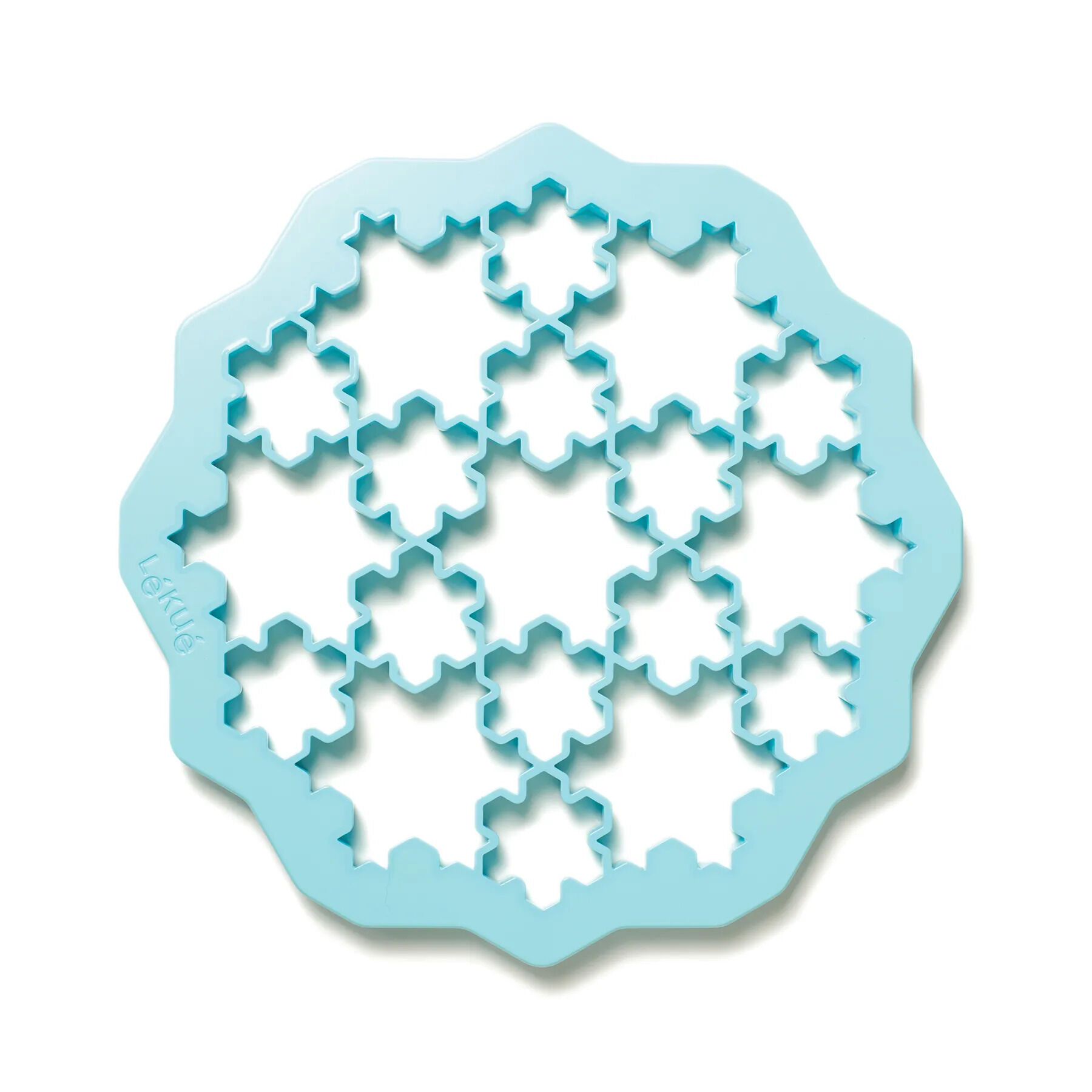Lékué Ausstecher für Schneeplätzchen Blau