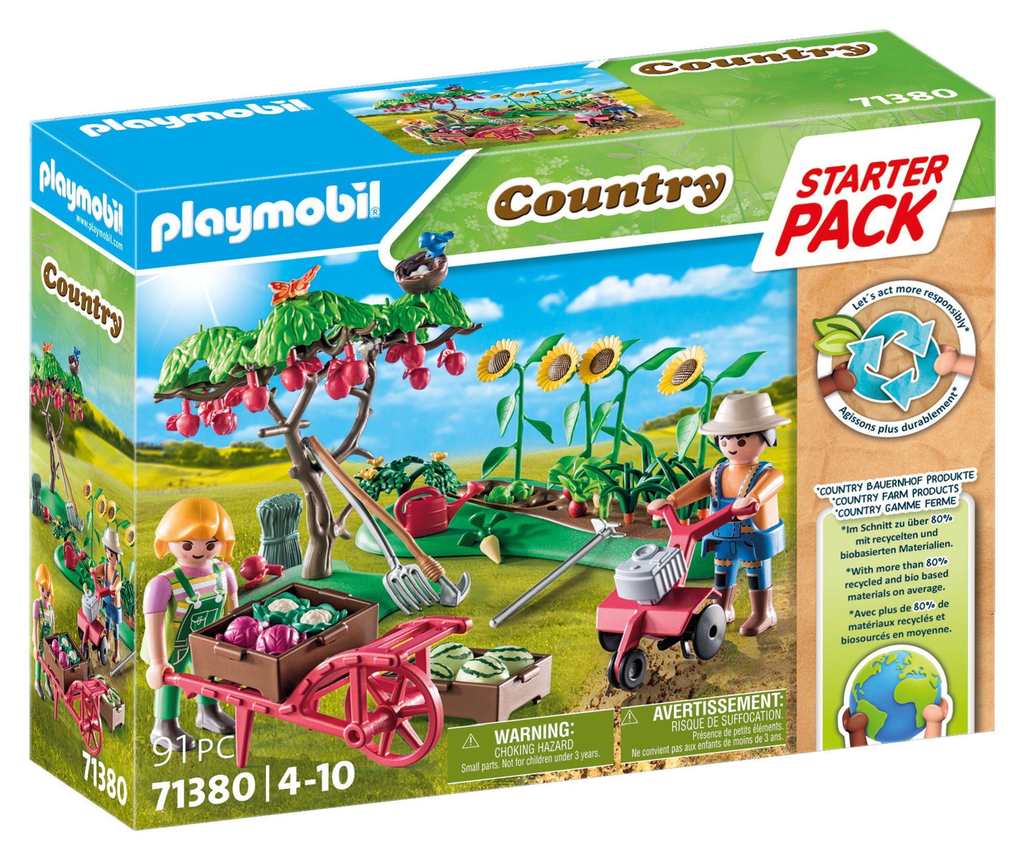 Playmobil PLAYMOBIL 71380 Starter Pack Bauernhof Gemüsegarten 71380