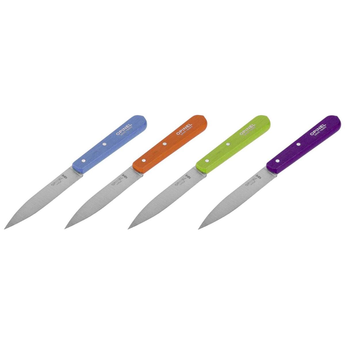 Opinel Kitchen N°112 - Gemüsemesser-Set - 10 cm - süße peppige Farben