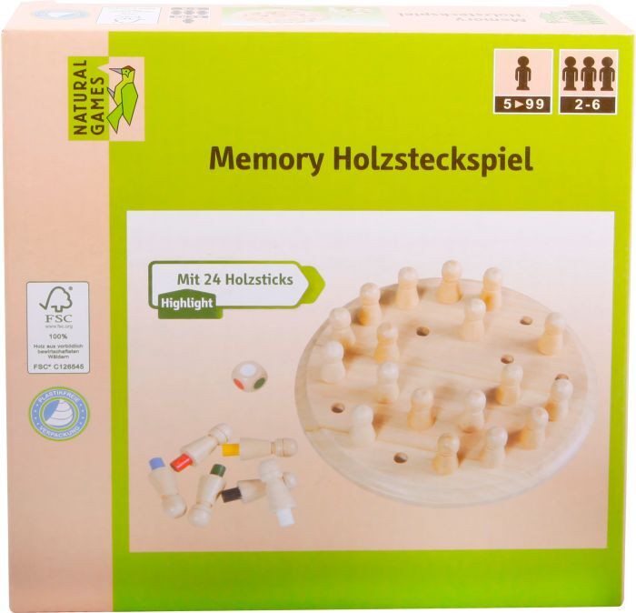 Natural Games Memory Holzsteckspiel 61434267