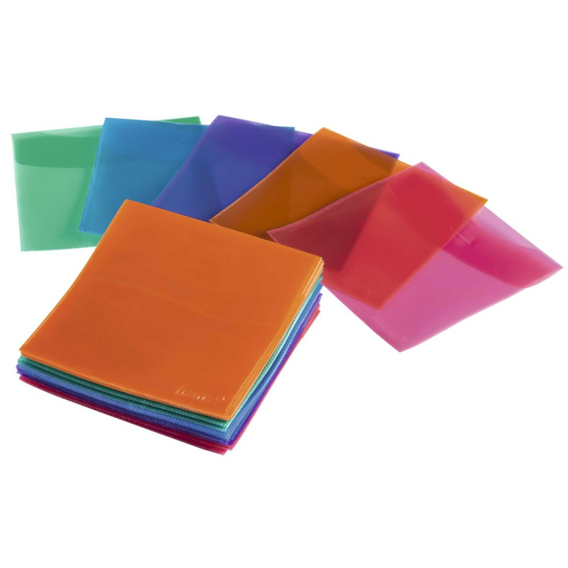Hama - CD-/DVD-Hülle - Blau, Rot, grün, orange, violett (Packung mit 50)