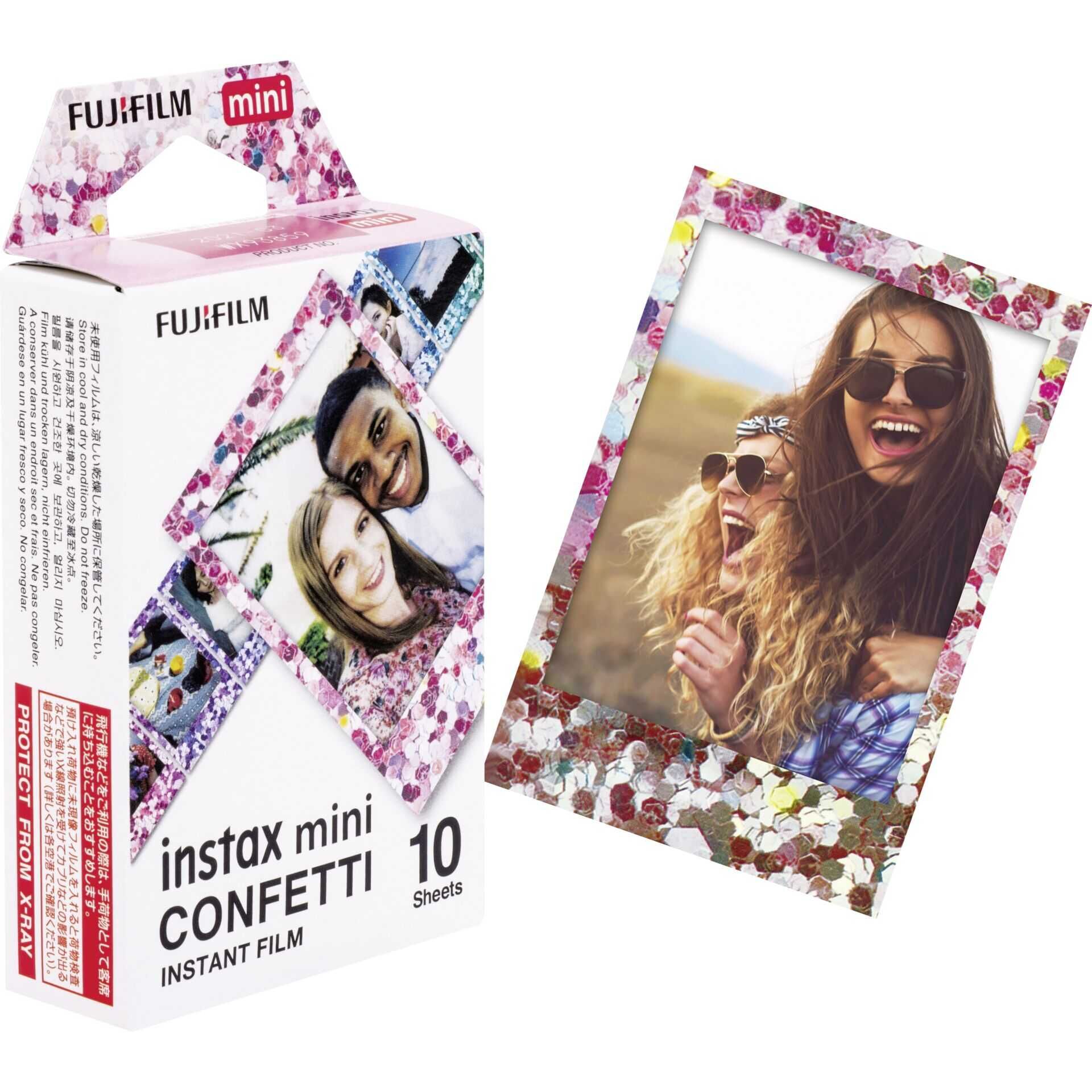Fujifilm Instax Mini CONFETTI - Instant-Farbfilm - instax mini - ISO 800 - 10 Belichtungen