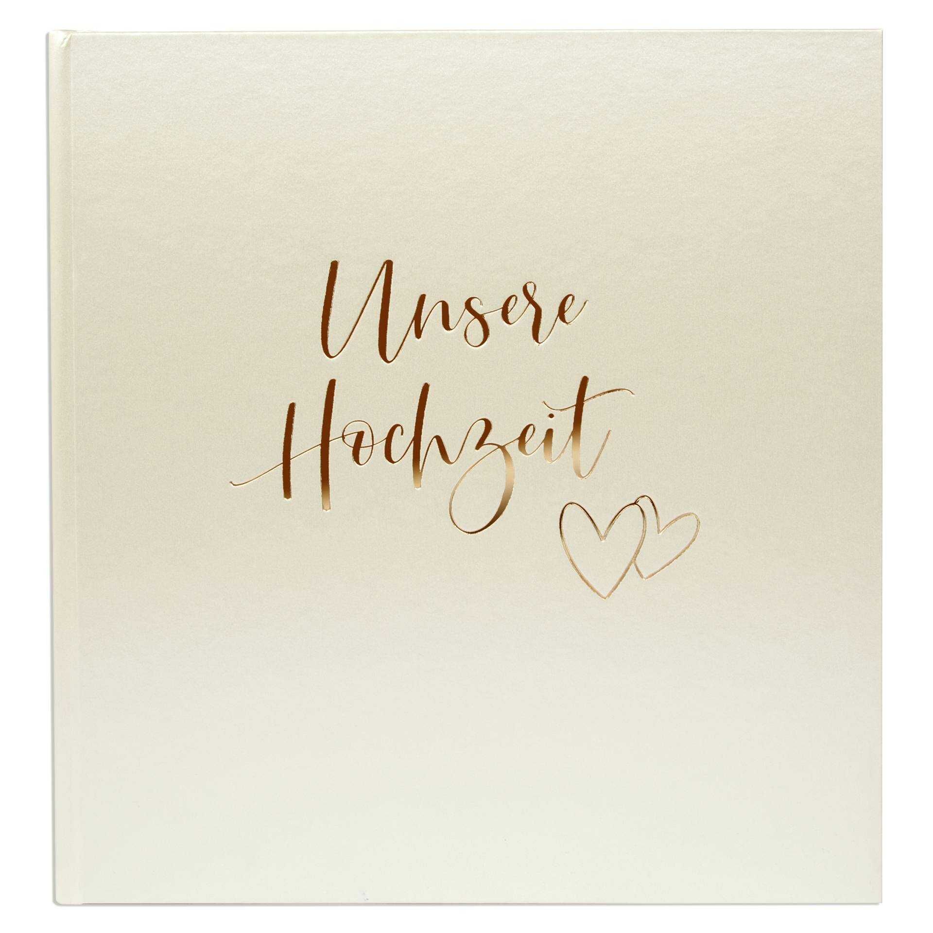 Goldbuch Herzklopfen       30x31 60 weiße Seiten Hochzeit   08174