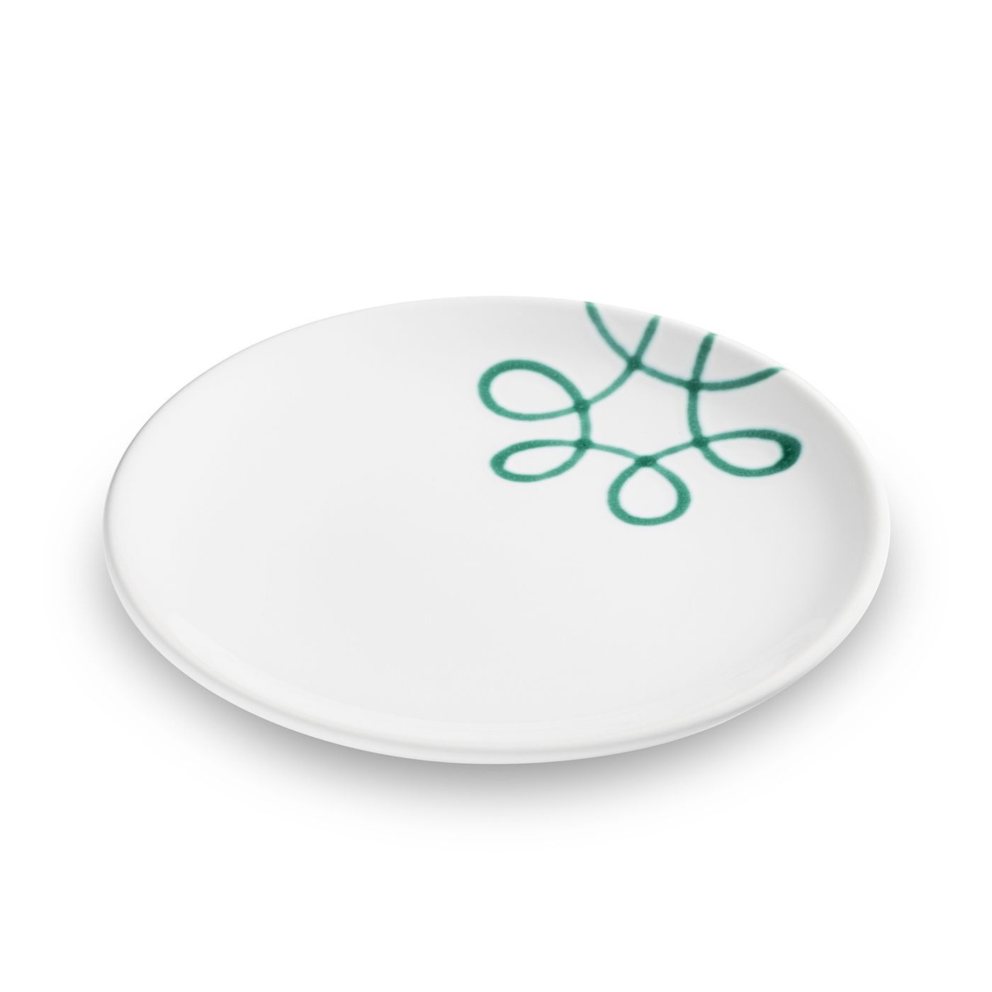 Gmundner Keramik Pur Geflammt Grün  Dessertteller Cup (Ø 20cm)