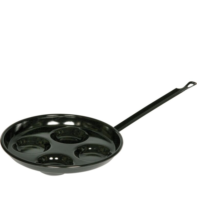 Riess Augen/Spiegelei/Pfanne Ø26cm Mini-Pancakes Classic Schwarz Emaille