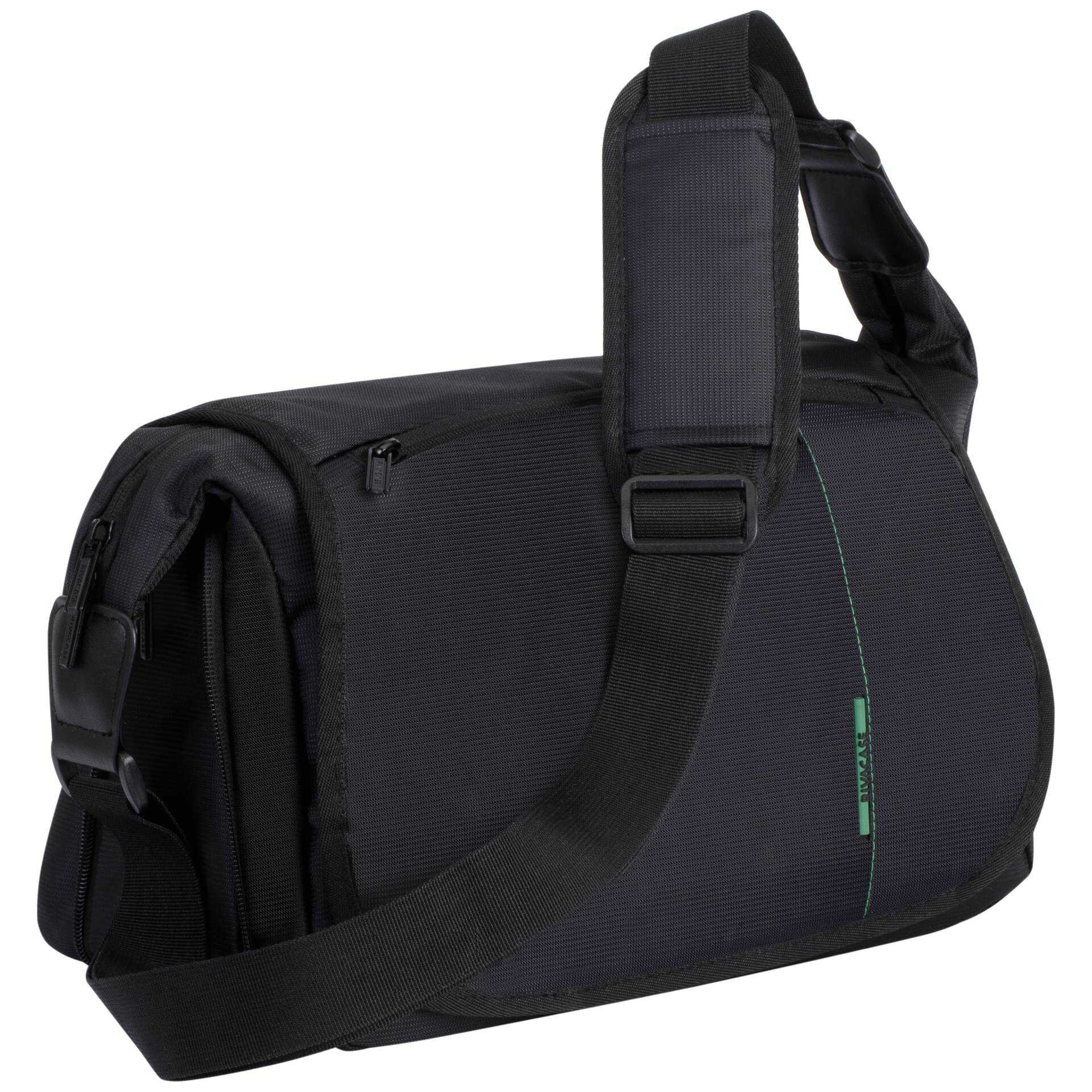 Riva Case 7450 (PS) - Schultertasche für Kamera mit Zoomobjektiv und Tablet - Polyester - Schwarz - 10.1"