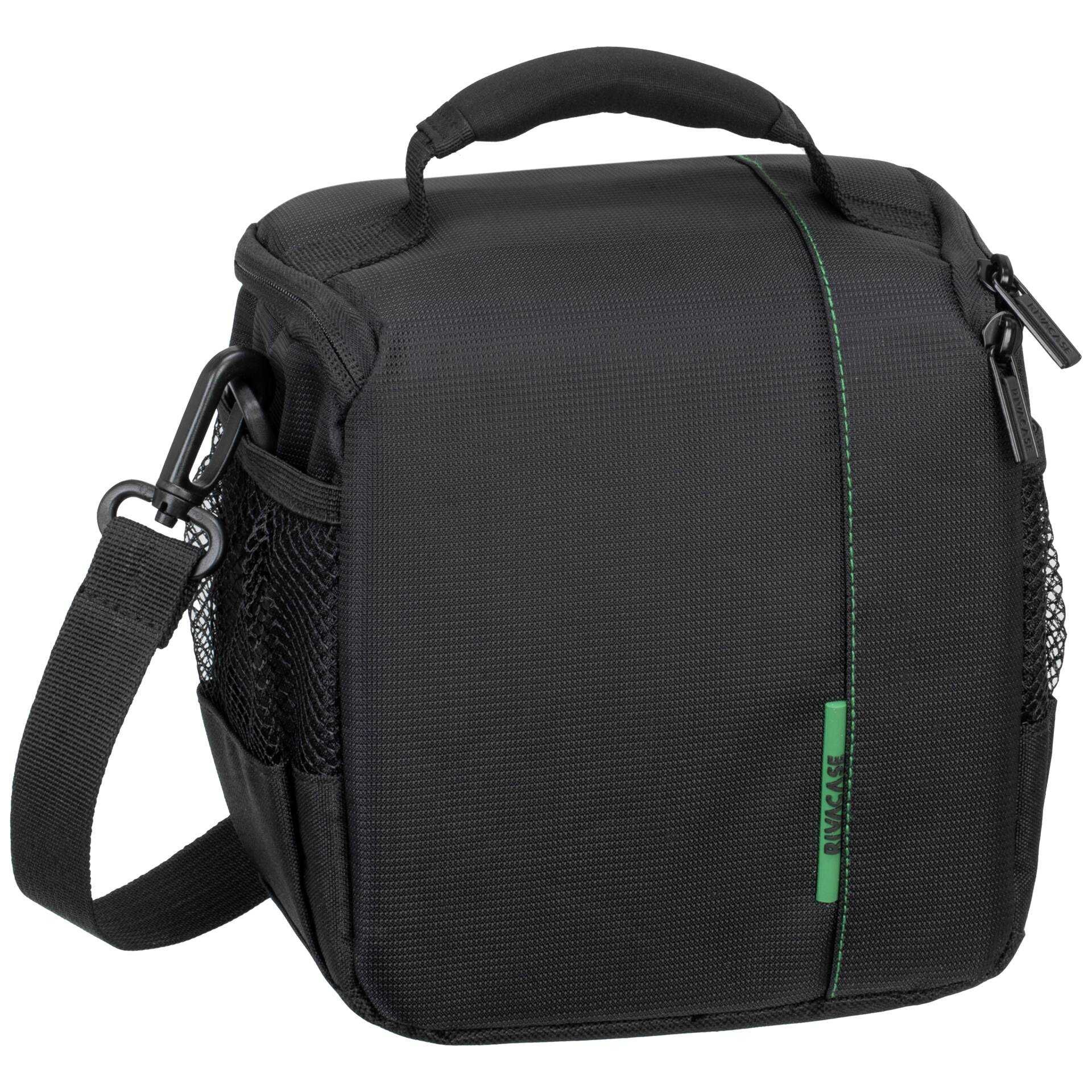 Riva Case 7420 (PS) - Schultertasche für Digitalkamera mit Objektiven - Polyester - Schwarz