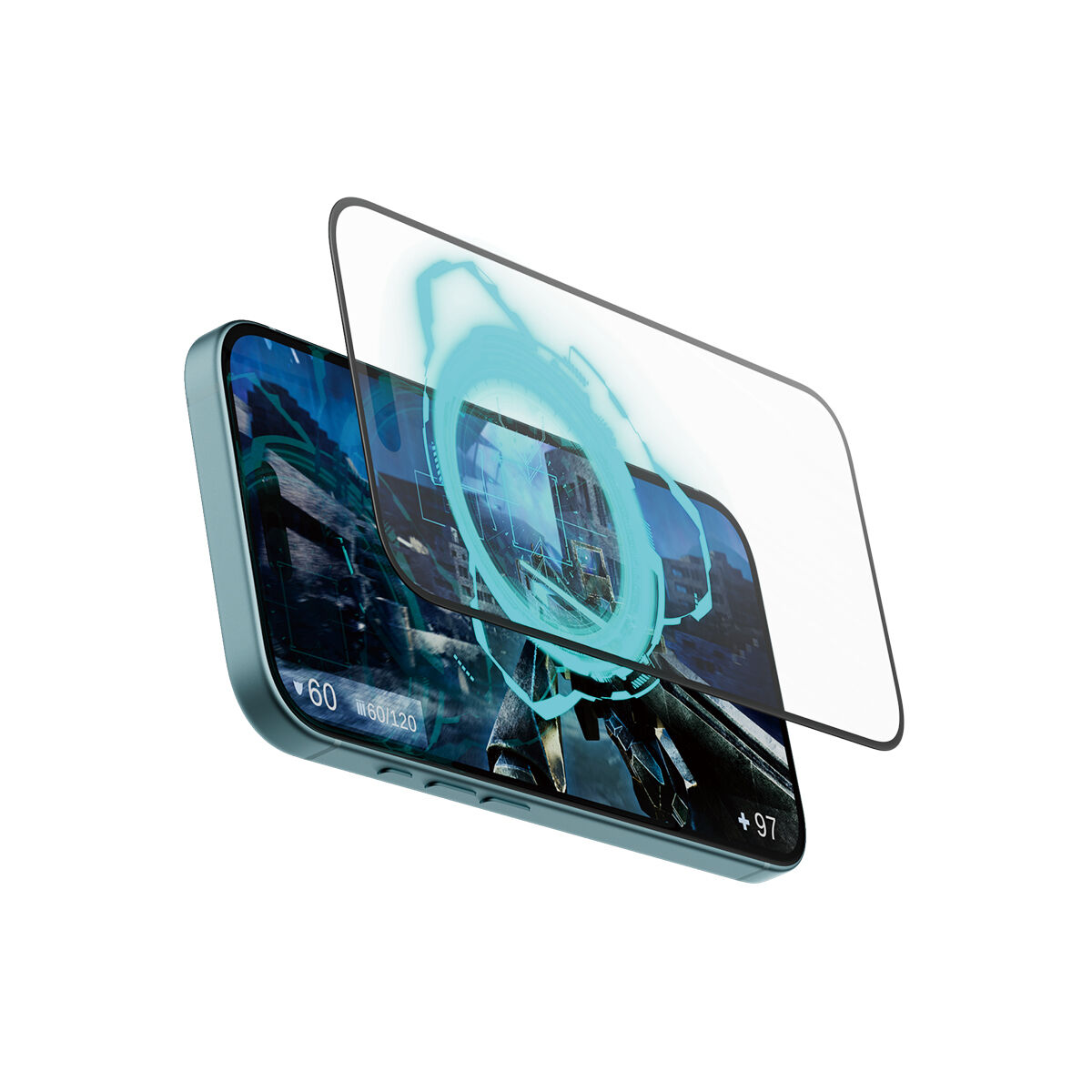 PanzerGlass ® Gaming Displayschutz iPhone 16 | 15 | Ultra-Wide Fit, Apple, Apple - iPhone 16, Apple - iPhone 15, Trockene Anwendung, Kratzresistent, Schockresistent, Transparent, 1 Stück(e)