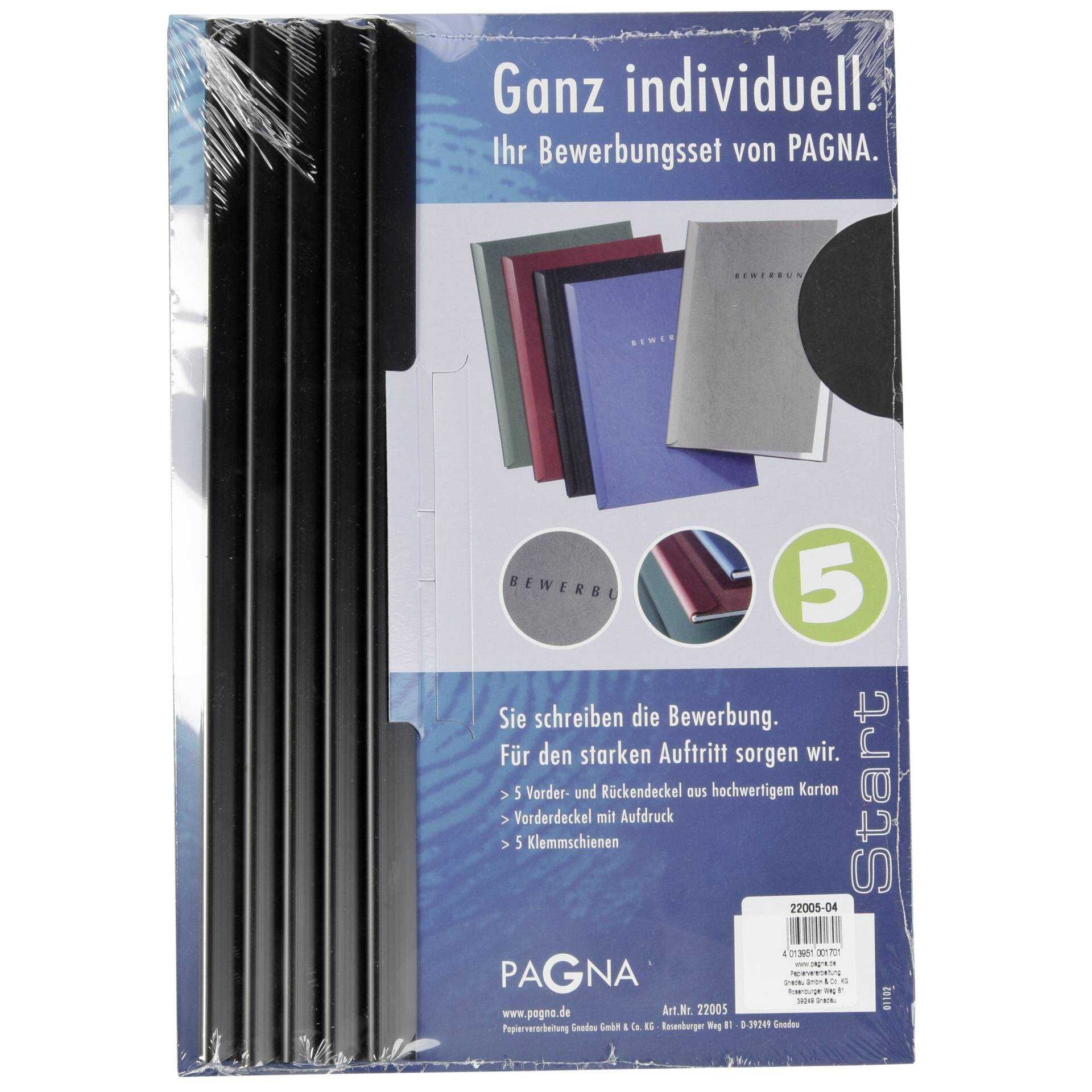 Pagna Basic Start - Klemmleistenordner - Schwarz (Packung mit 5)