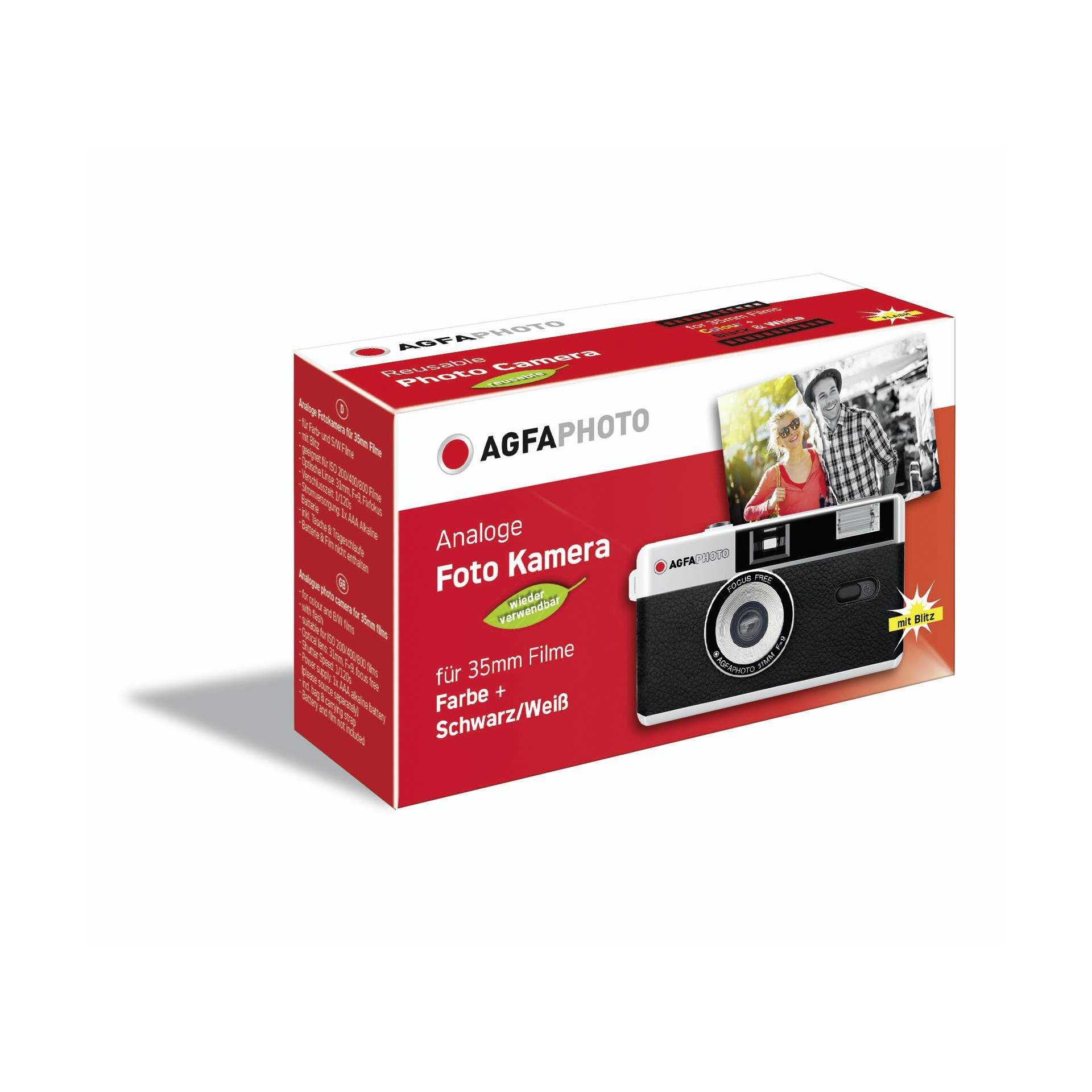 Agfaphoto Reusable Photo Camera 35mm schwarz