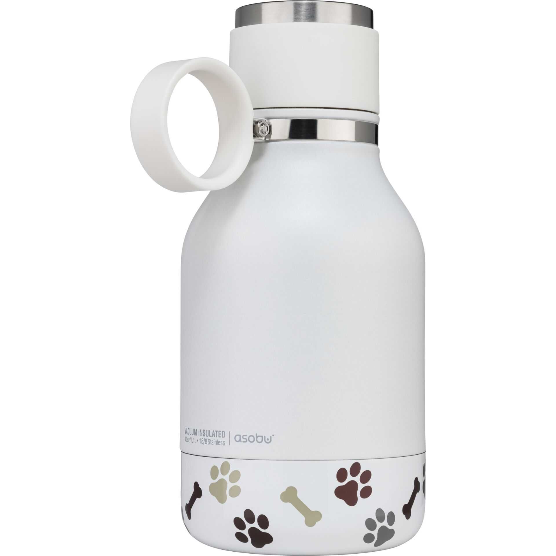 Asobu Dog Bowl Bottle Weiß, 0.975 L
