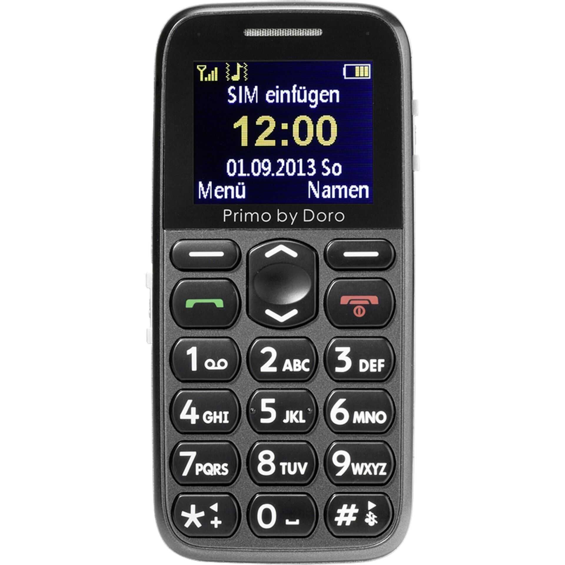 Doro Primo 215 - Mobiltelefon - GSM - 160 x 128 Pixel - TFT - Anthrazit