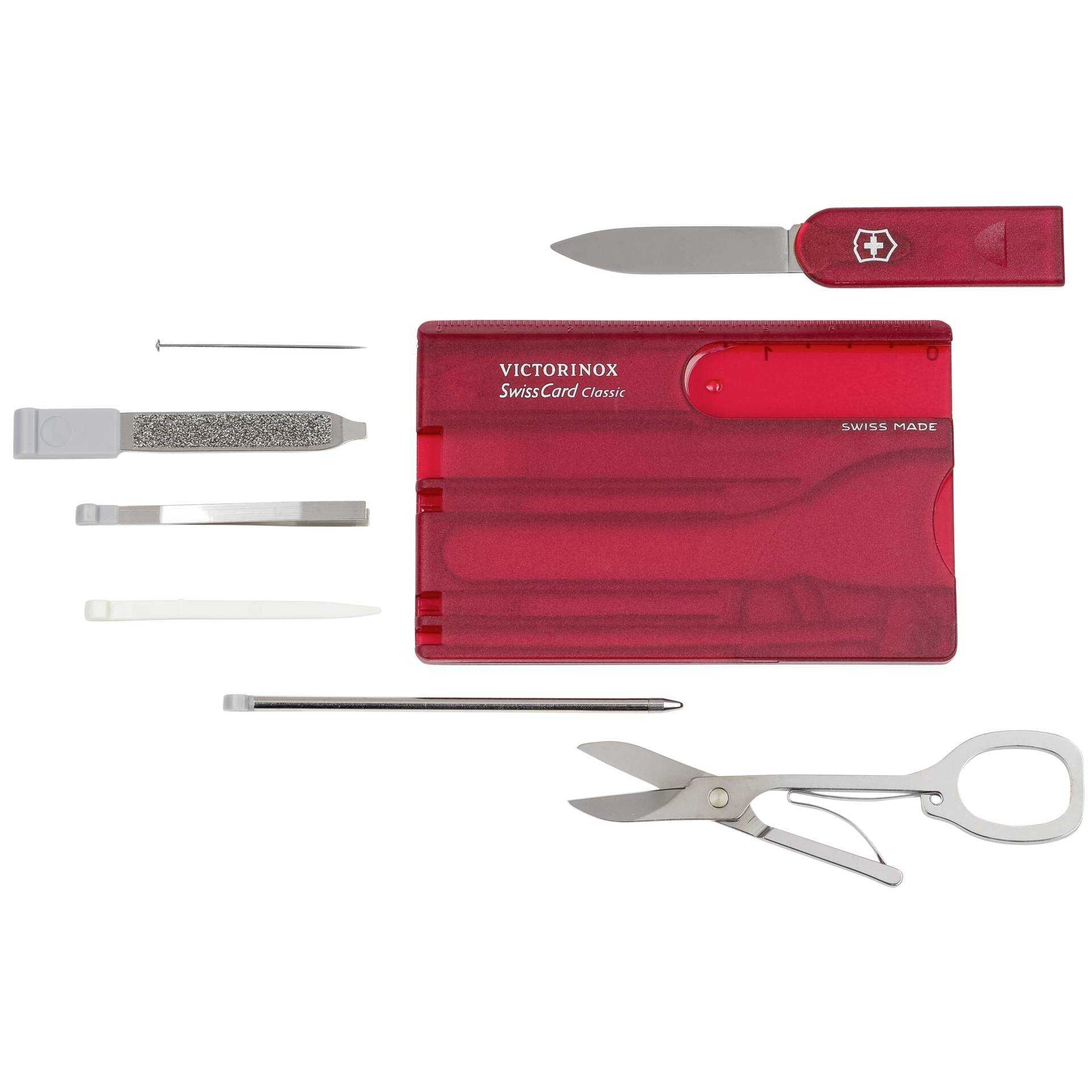 Victorinox Swiss Card Classic rot transparent