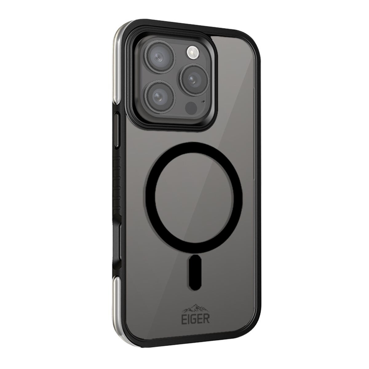 Eiger EGCA00657, Cover, Apple, iPhone 16 Pro Max, 17,5 cm (6.9"), Schwarz, Transparent