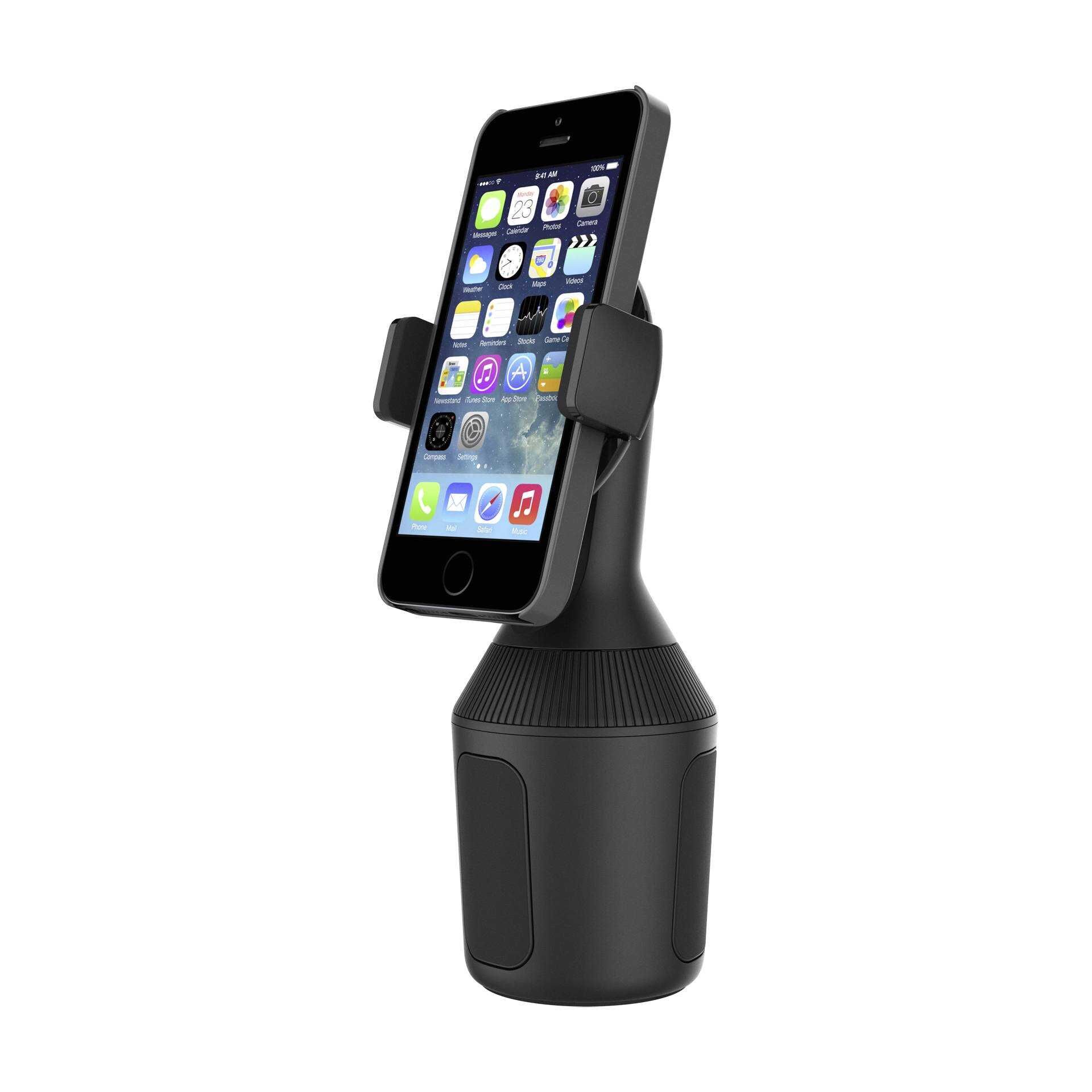 Belkin Car Cup Mount - Halterung für Kfz für Handy - für Apple iPhone 4, 4S, 5, 5s, 6, 6 Plus; Samsung Galaxy Note 3, Note II, S II, S4, S5