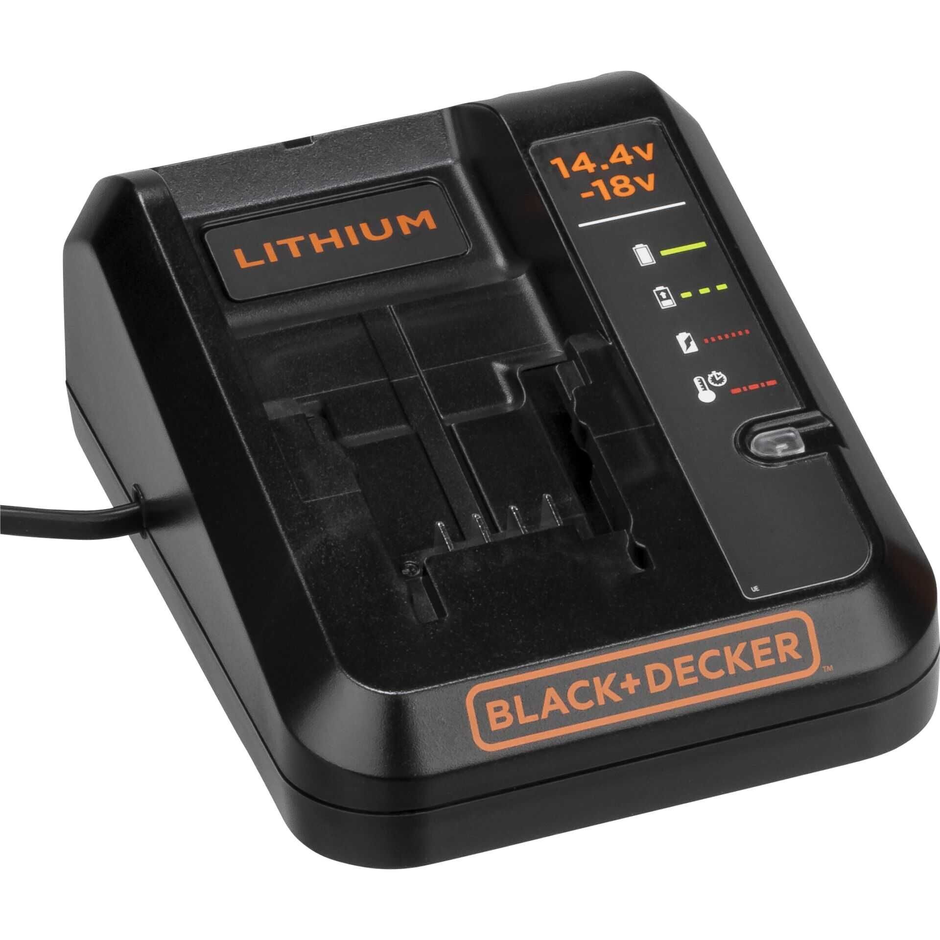 Black & Decker Power Connect - Batterieladegerät - 1 x Batterien laden - 1 A - für BLACK+DECKER BCD003, BCD900, BCG720, BDCCS18, BDCDC18, BDCDS18, BDCJS18, BDCR18, BDCROS18