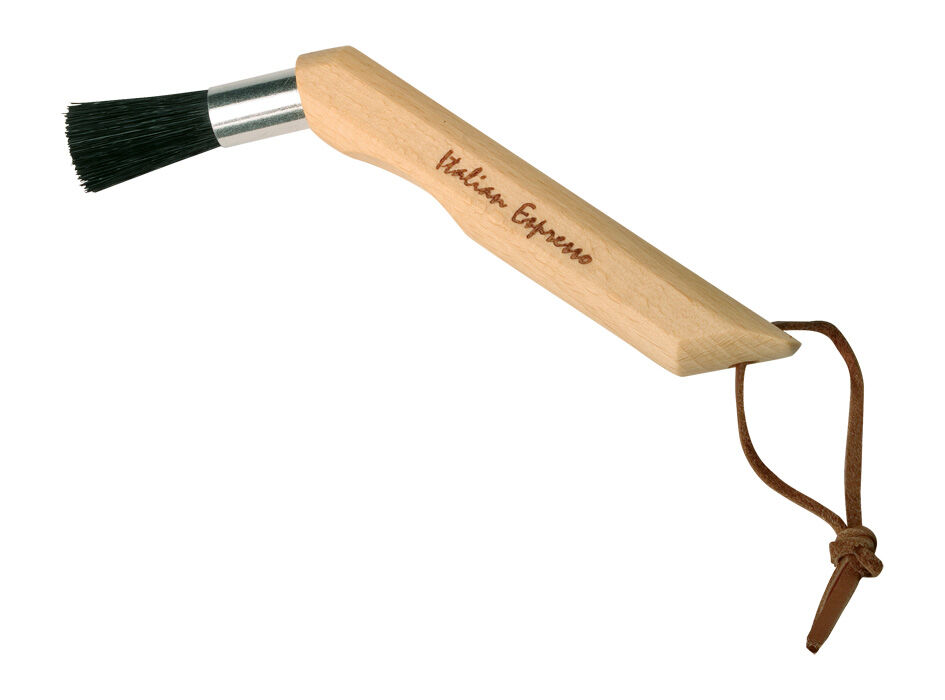 Redecker Espressopinsel Buche dunkle harte Borste schräg