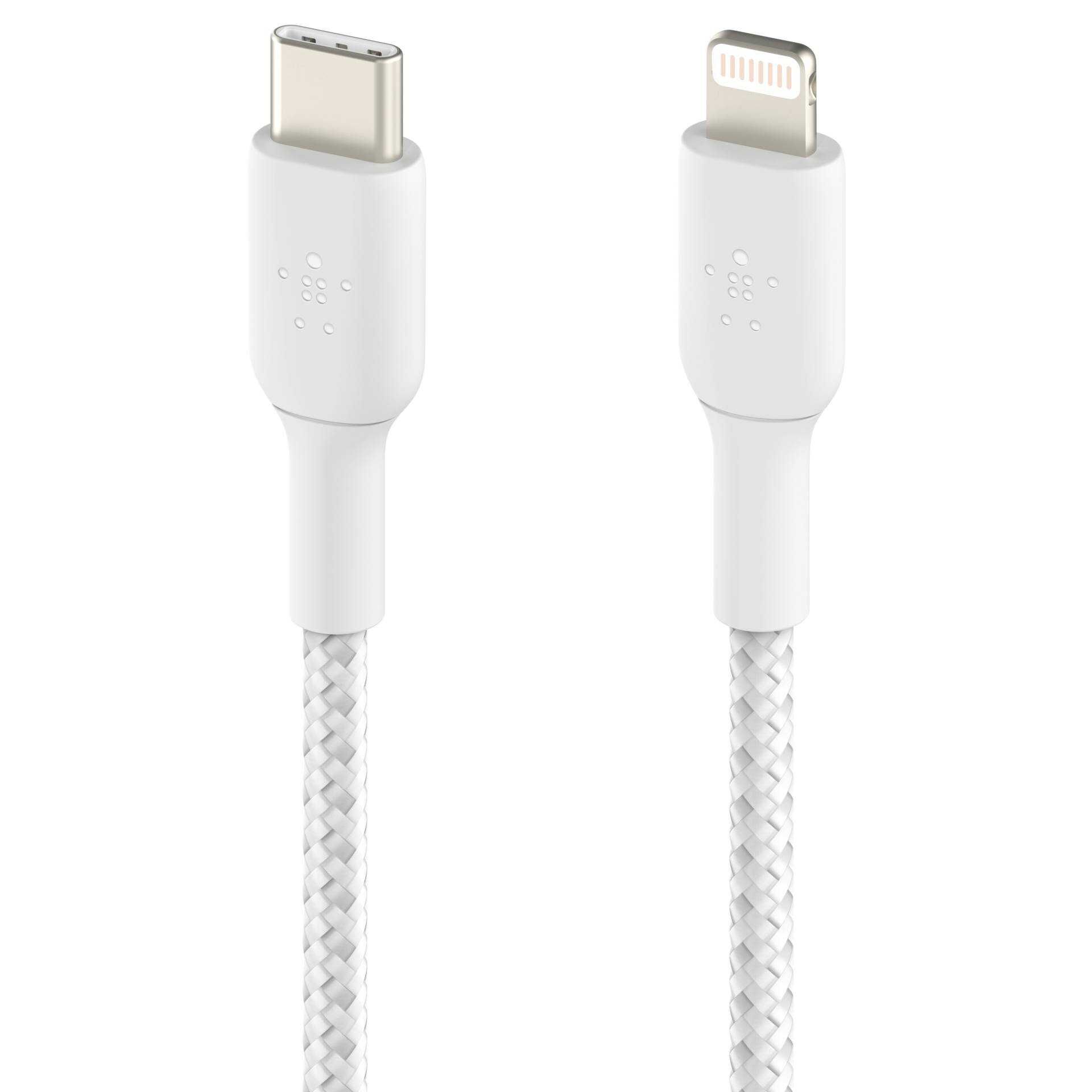 Belkin BOOST CHARGE - Lightning-Kabel - USB-C (M) bis Lightning (M) - 1 m - weiß - USB-Stromversorgung (18 W)