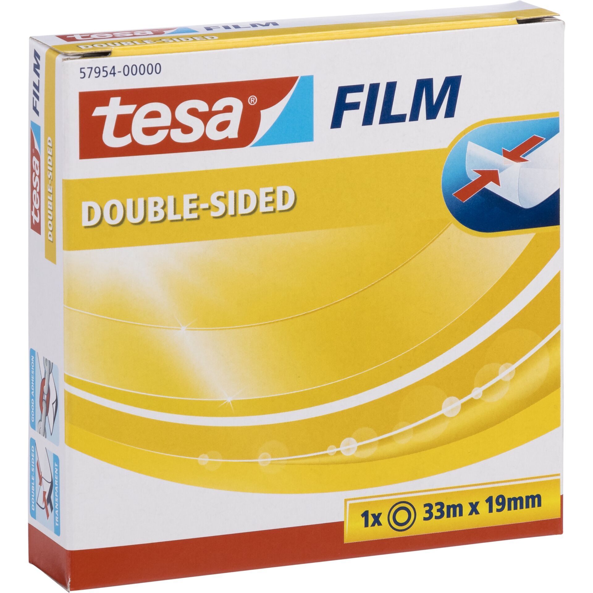 Tesa Doppels.Klebeb. 33m x 19mm transparent 57954