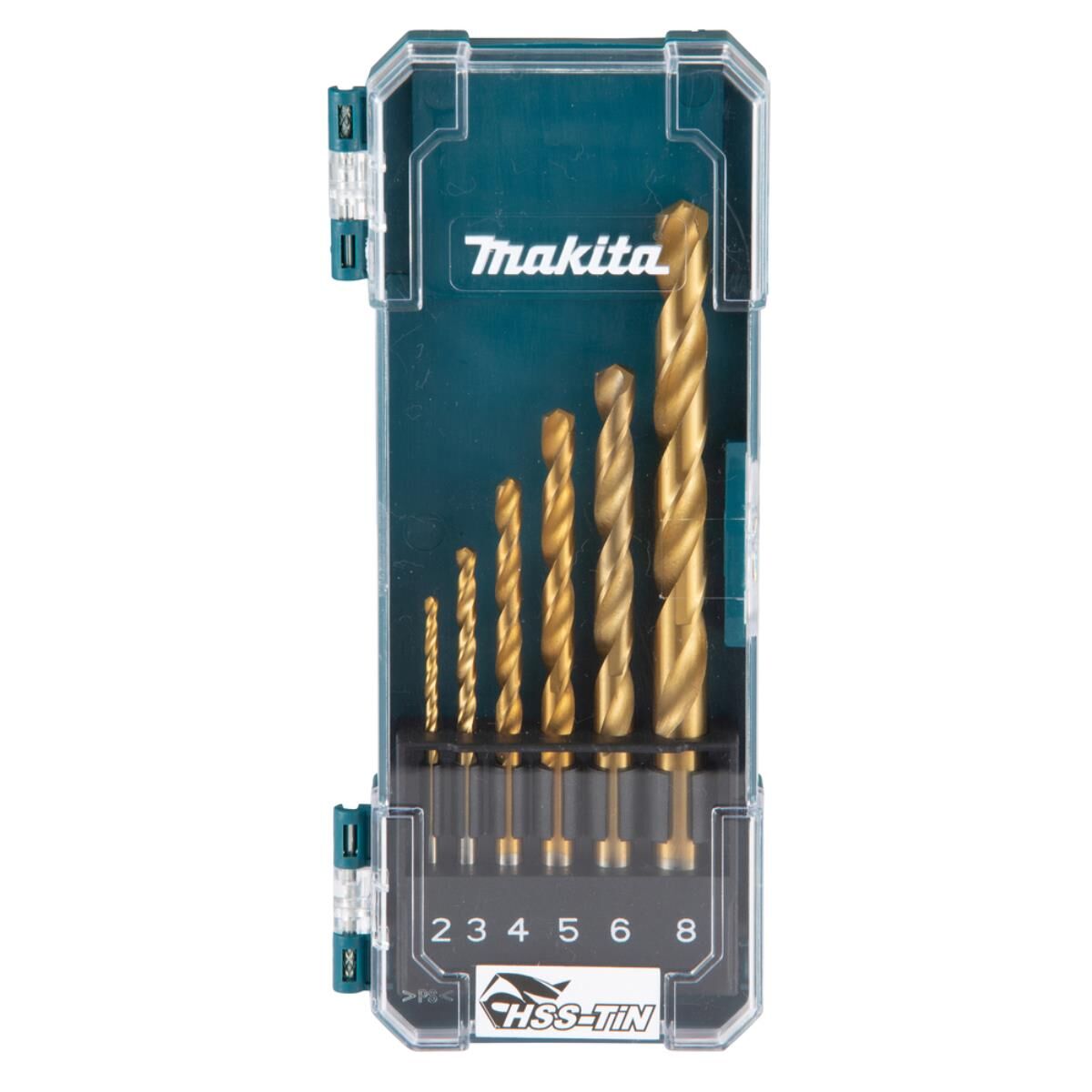 Makita Metallbohrer-Set HSS-TiN • 2 - 8 mm • 6 tlg.