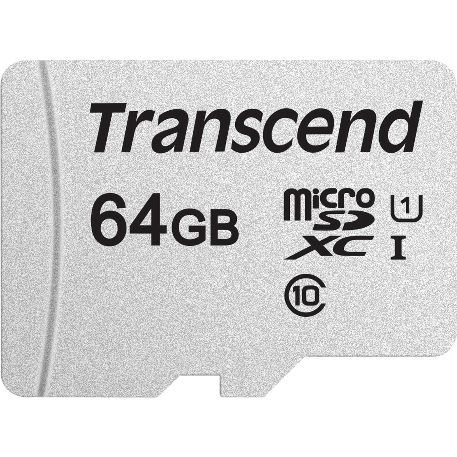 Transcend 300S - Flash-Speicherkarte - 65 GB - UHS-I U1 / Class10 - microSDXC