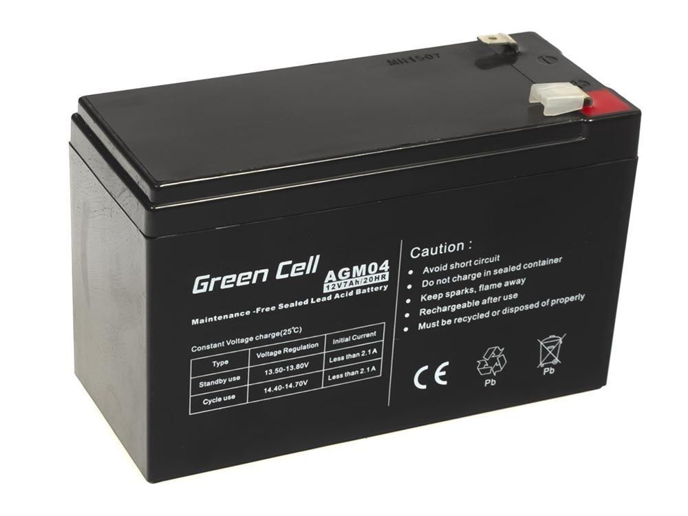 Green Cell AGM04 USV-Batterie Plombierte Bleisäure (VRLA) 12 V 7 Ah