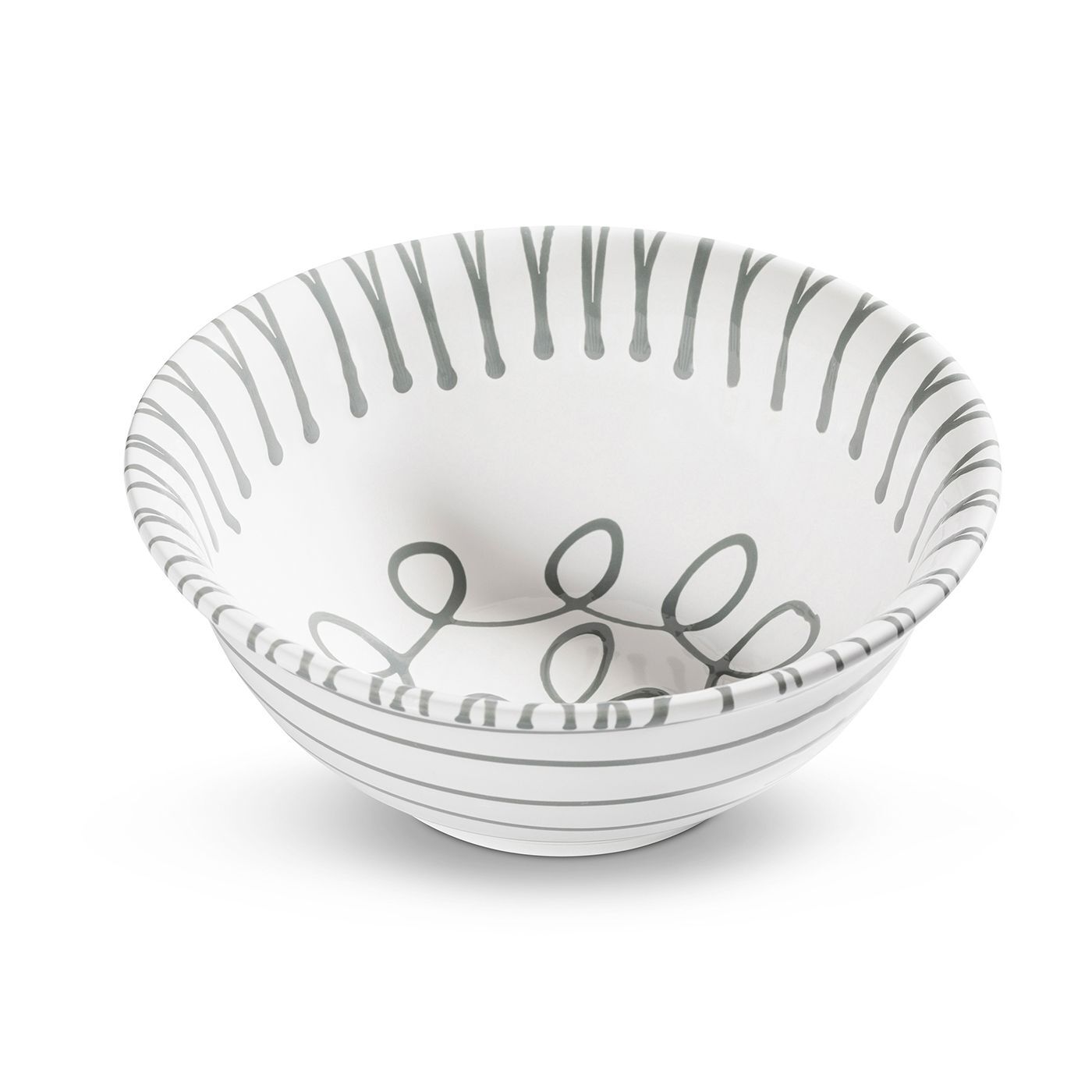 Gmundner Keramik Graugeflammt, Salatschüssel (Ø 26cm)