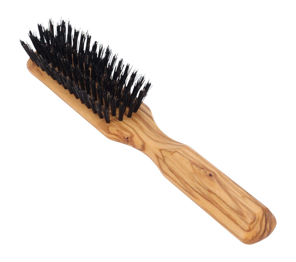 Redecker Olivenhaarbürste flach 5 Reihen