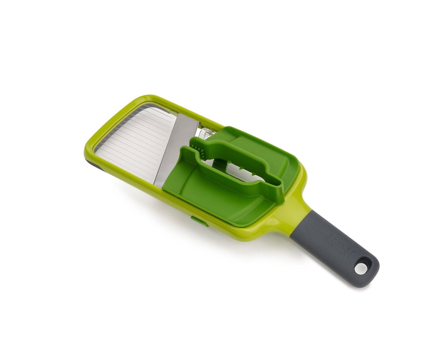 Joseph Joseph Multi Grip Mandoline   mit präzisem Lebensmittelgriff   Grün