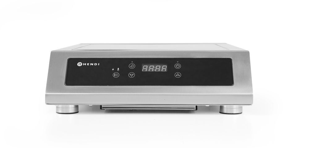 HENDI Induktionskocher Modell 3500 D XL, Profi Line, 230V/3500W, 390x560x(H)120mm