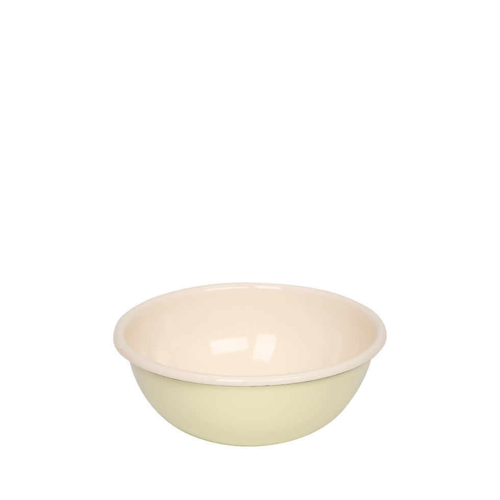 Riess Classic Pastell Küchenschüssel Ø16cm Gelb Emaille