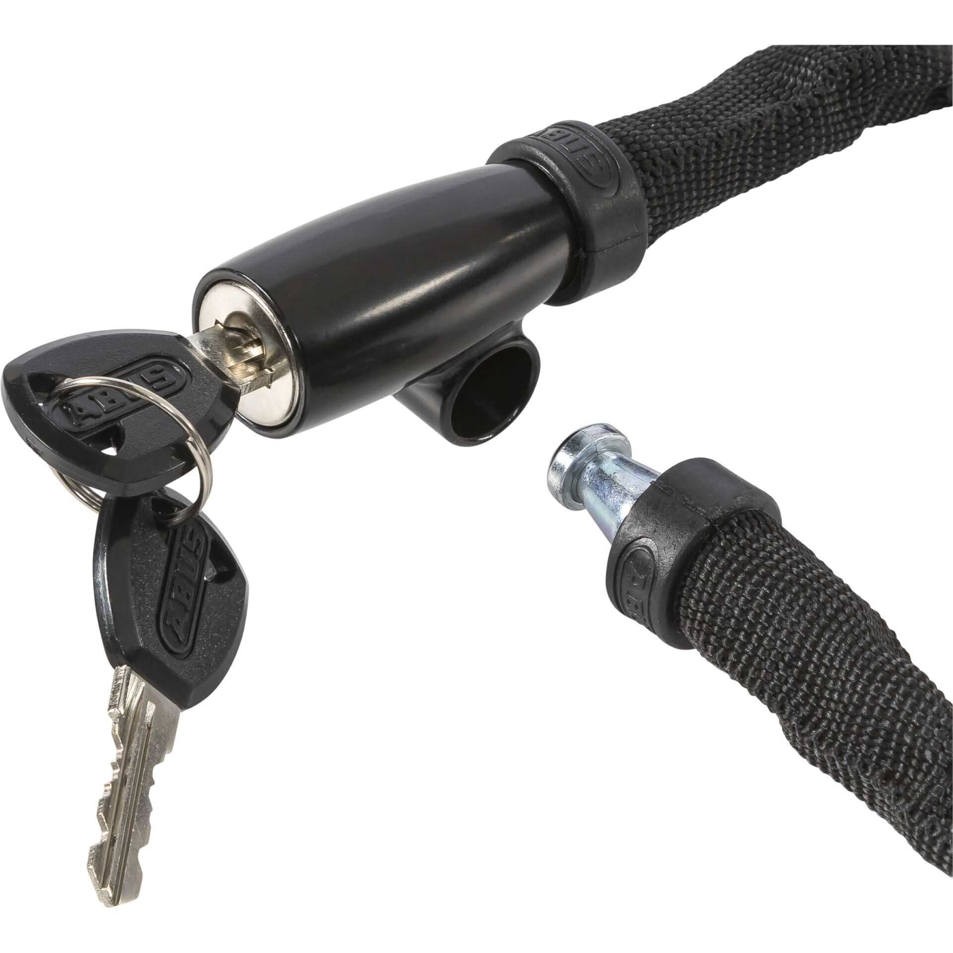 ABUS 1500 Web - Kette mit integriertem Schloss - Schlüssel - grün