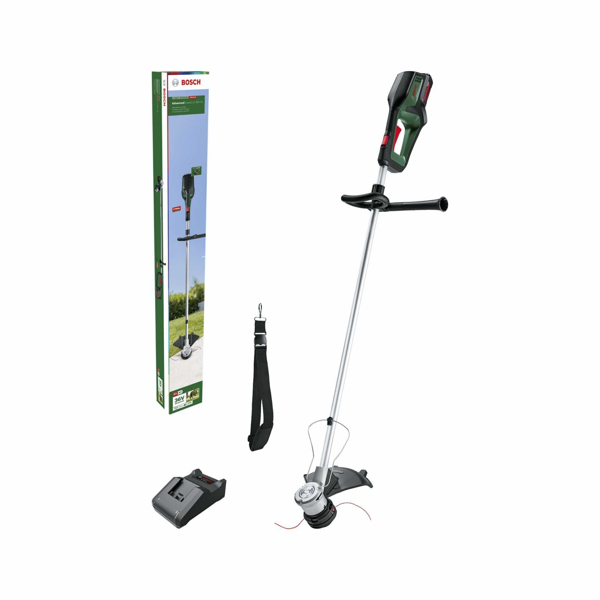 Bosch AdvancedGrassCut 36V-33 - Grastrimmer - schnurlos - 36 V - 2 Ah Ladegerät enthalten - 33 cm