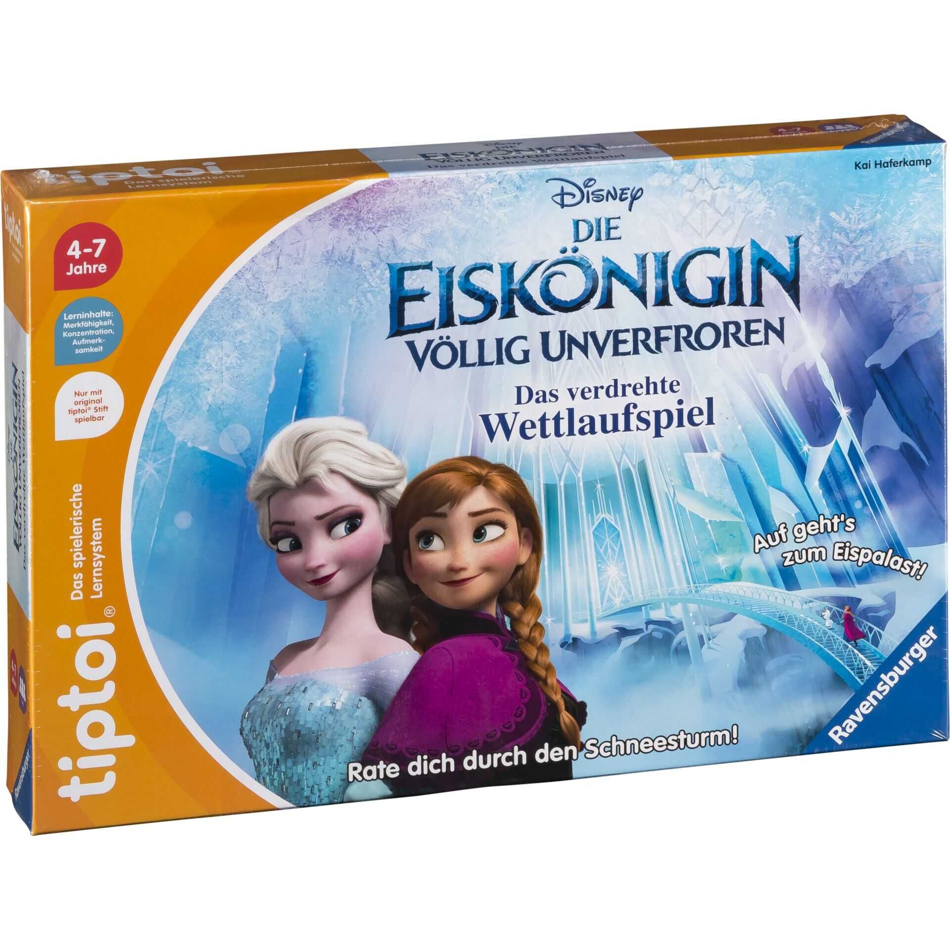 Ravensburger tiptoi Eiskönigin D.v.Wettlaufspiel   (ohne Stift)