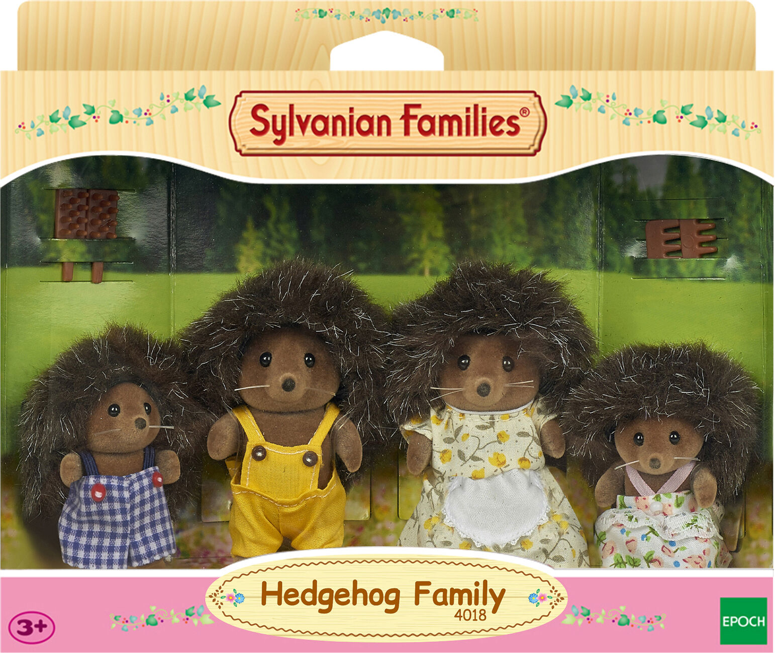 EPOCH Traumwiesen Sylvanian Families 4018 Igelfamilie von Stachel 4018
