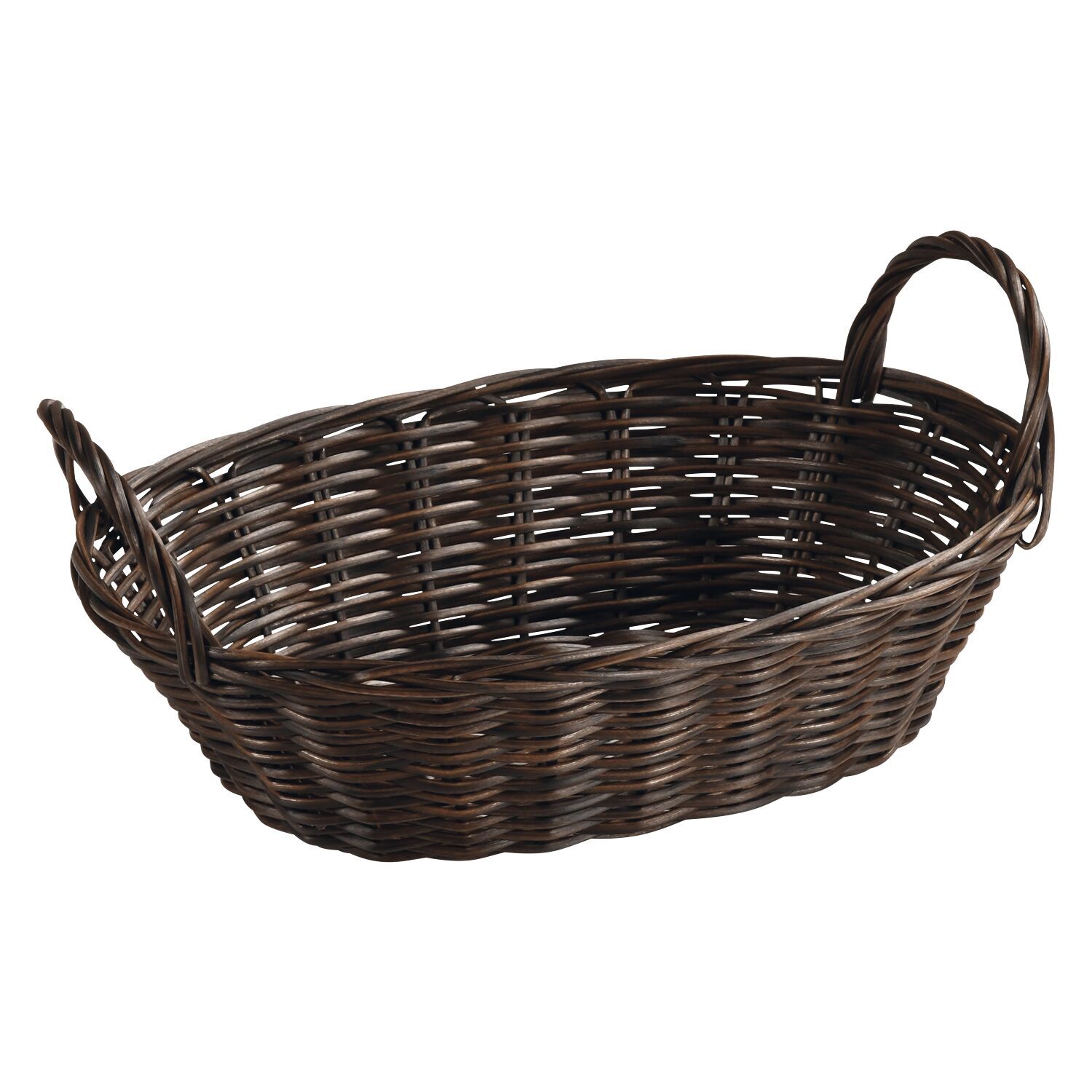 KESPER Brotkorb Kunststoffgeflecht oval mit Henkel, Länge: 290 mm