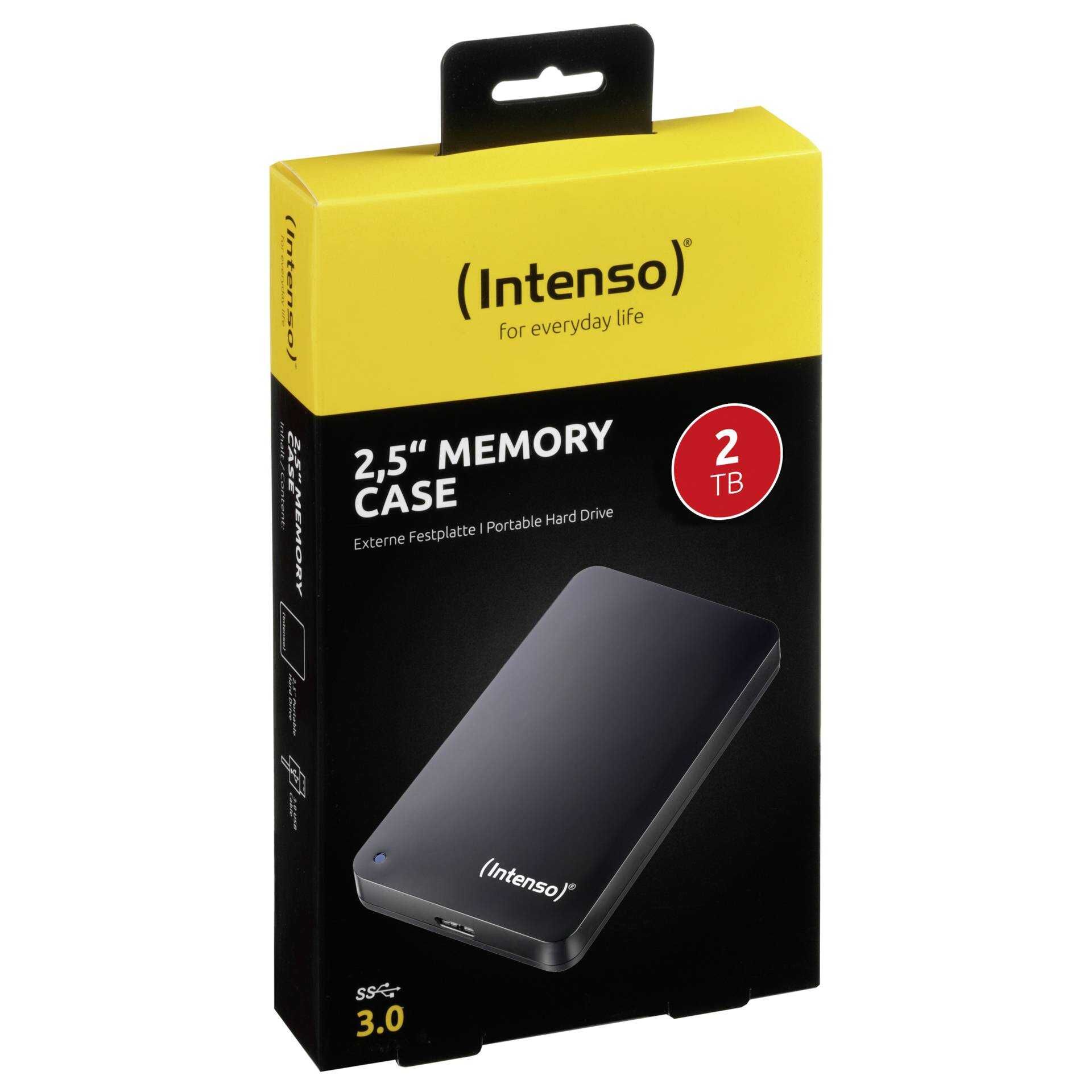 Intenso Memory Case - Festplatte - 2 TB - extern (tragbar) - 2.5" (6.4 cm) - USB 3.0