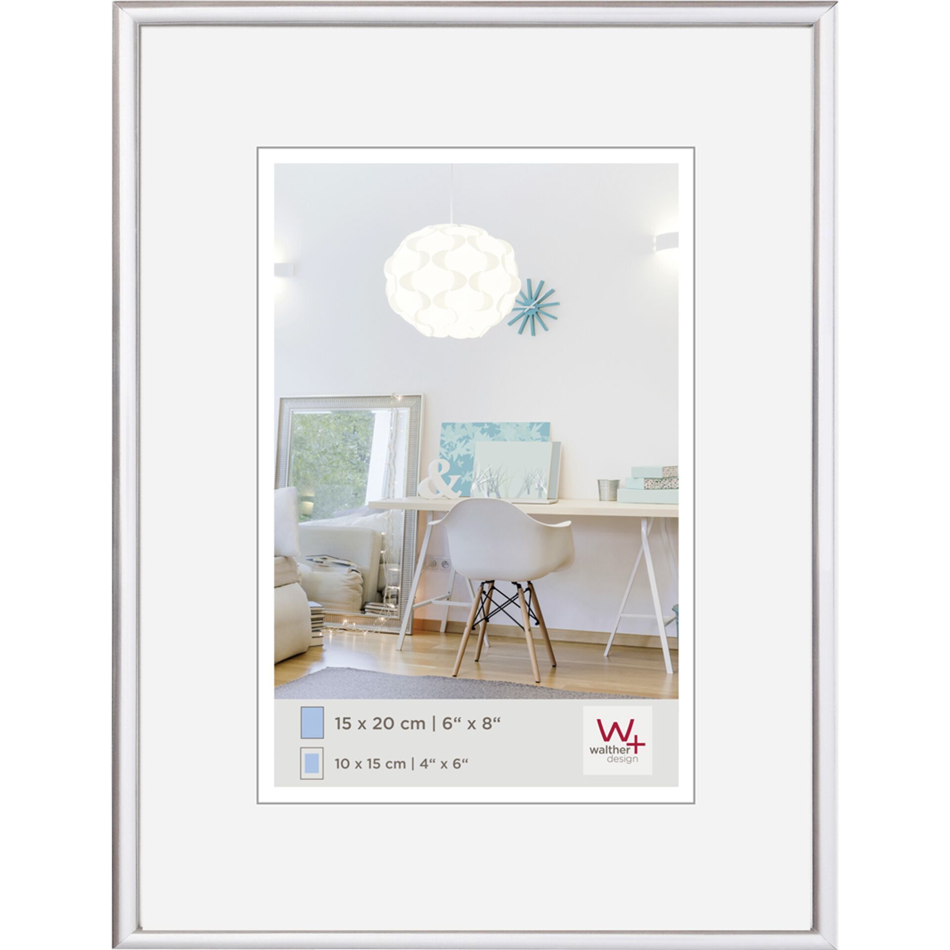 Walther New Lifestyle      15x20 Kunststoff silber         KV520S