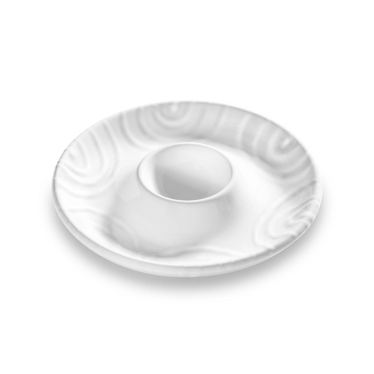 Gmundner Keramik Weißgeflammt  Eierbecher (Ø 12 cm)