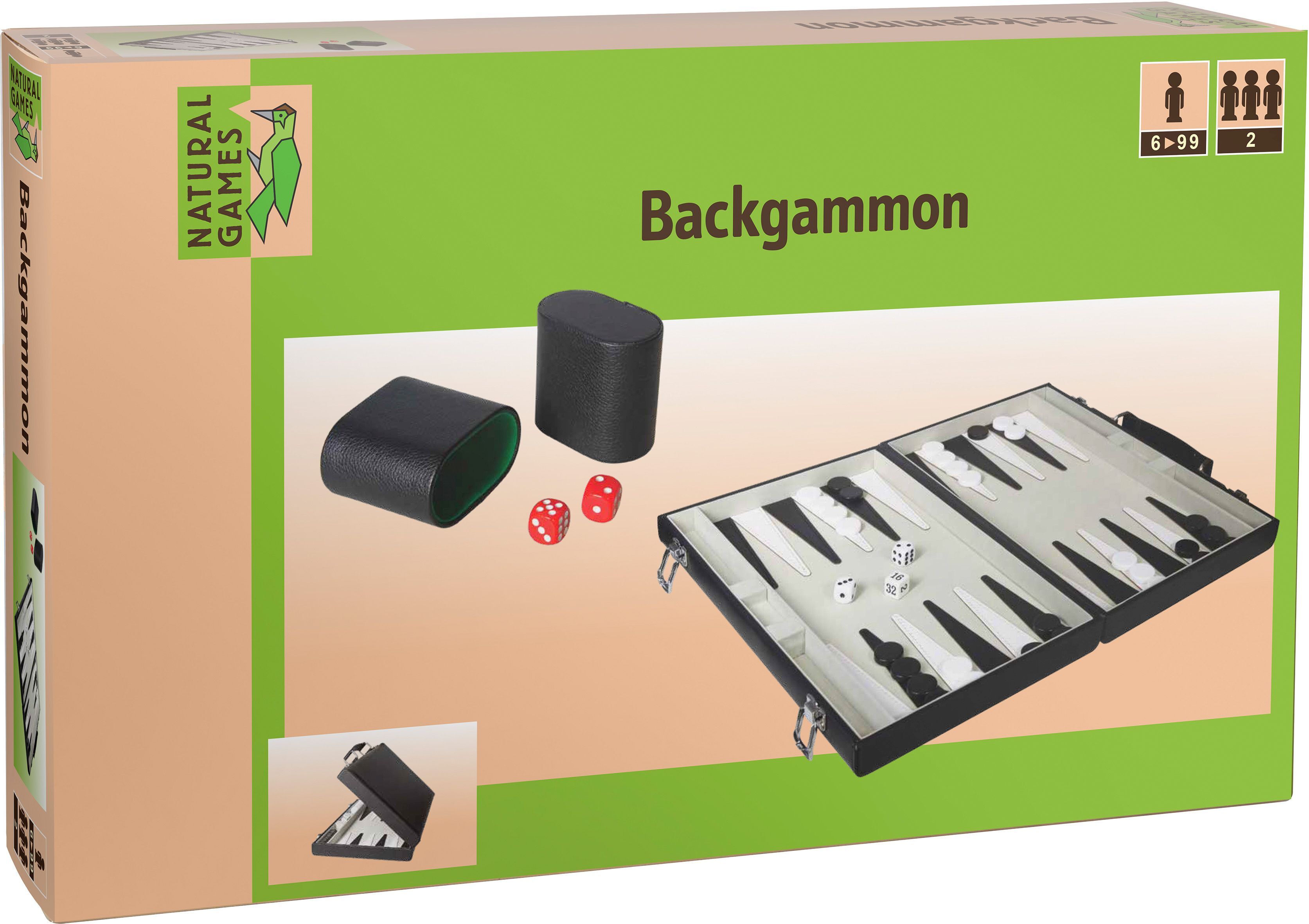 Natural Games Backgammon Kunstleder 47x37 cm 61096086