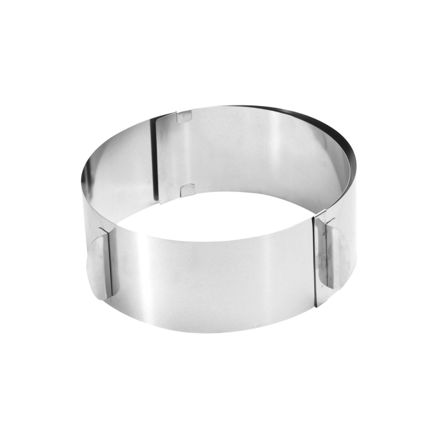 GEFU Tortenring mit Griffen, Edelstahl rostfrei, Höhe: 85 mm, verstellbar